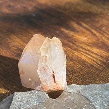 Natural Kundalini Citrine Triple Point Cluster 💛✨