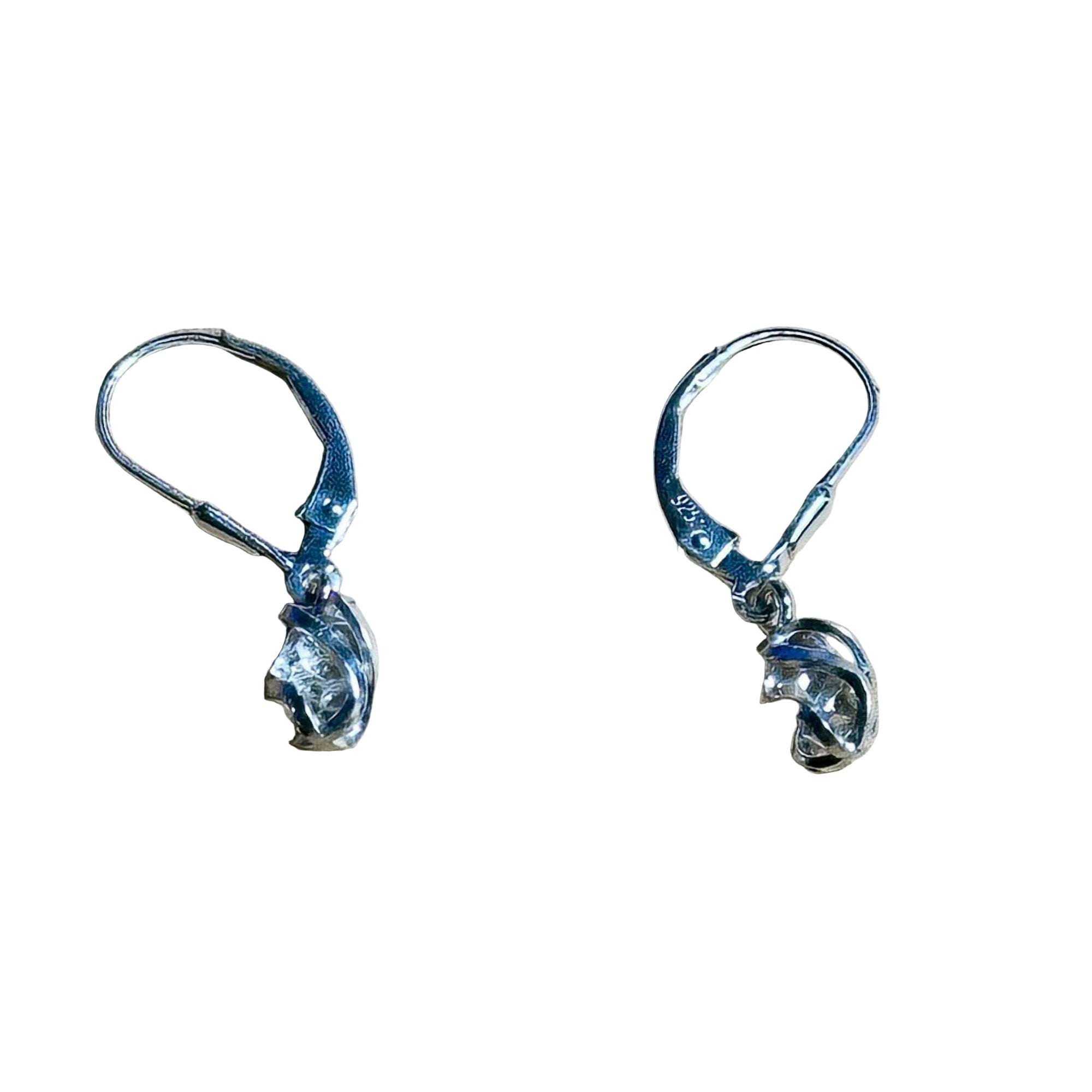 Herkimer Small Dangle Bertoni Earrings - Sterling Silver