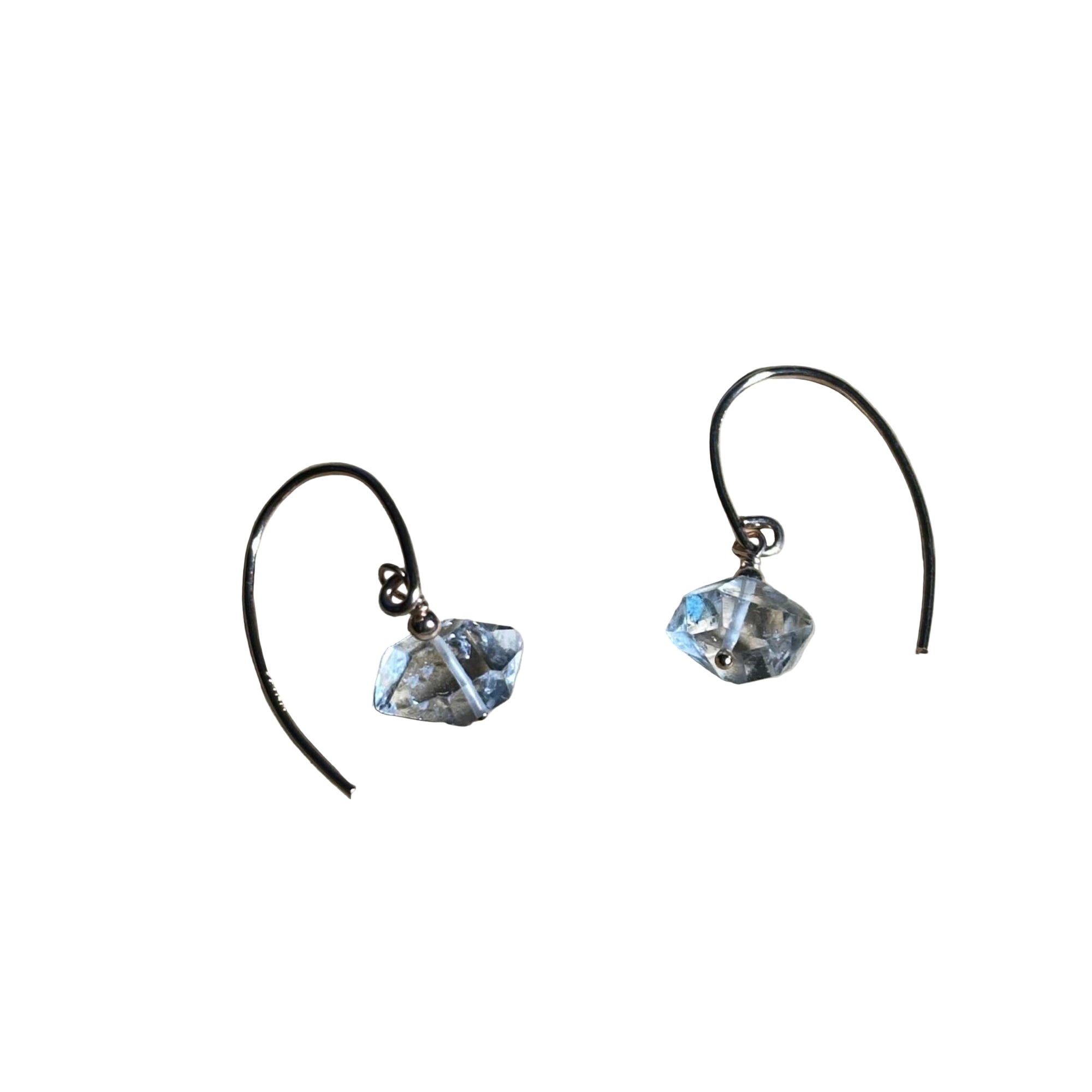 Herkimer Bertoni Dangle Earrings - Rose Gold Filled Sterling Silver