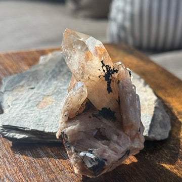 Natural Kundalini Citrine Shadow Cluster 🌑✨