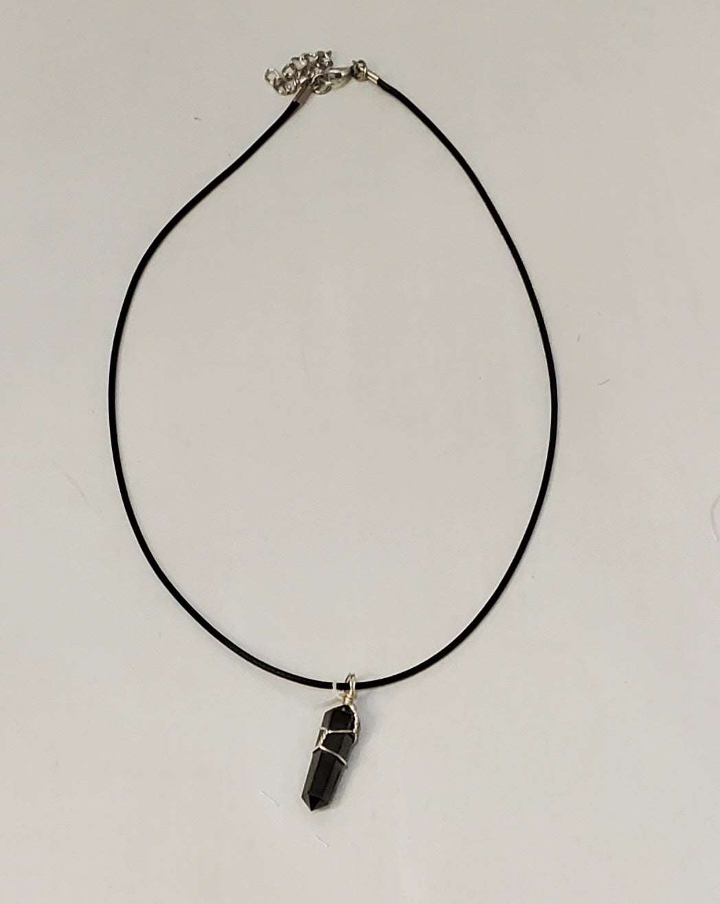 Hematite Wire Wrapped Point Pendant