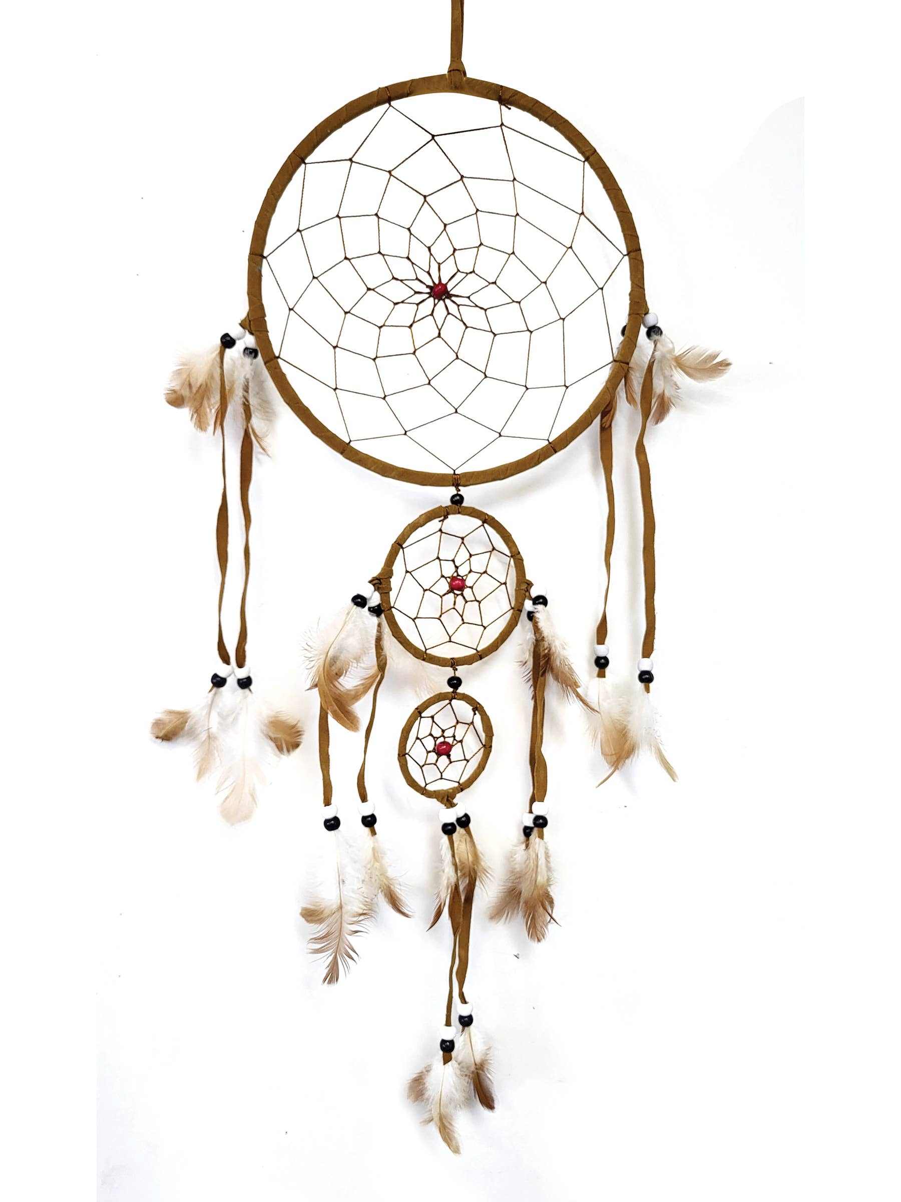 Three Circles Brown Traditional Dreamcatcher