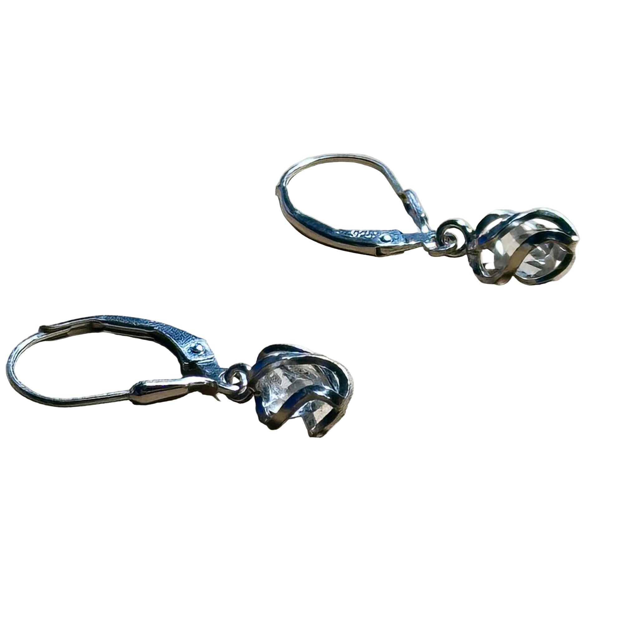 Herkimer Small Dangle Bertoni Earrings - Sterling Silver