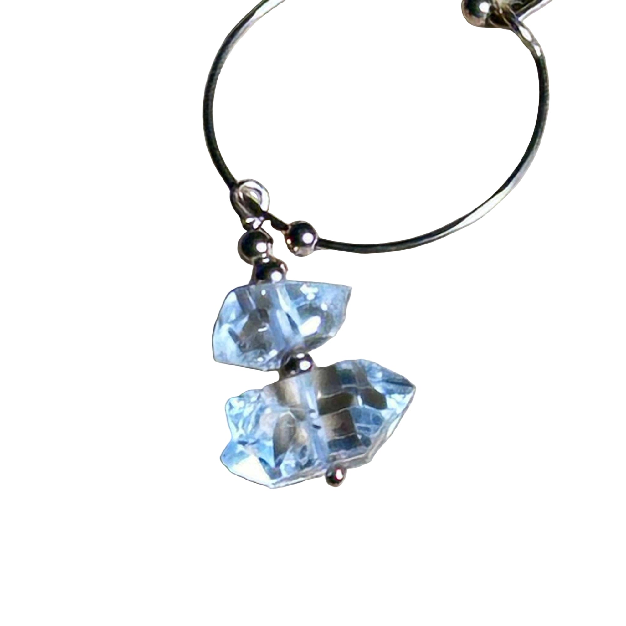 Herkimer Bertoni Small Hoop Earrings - Rose Gold Filled Sterling Silver