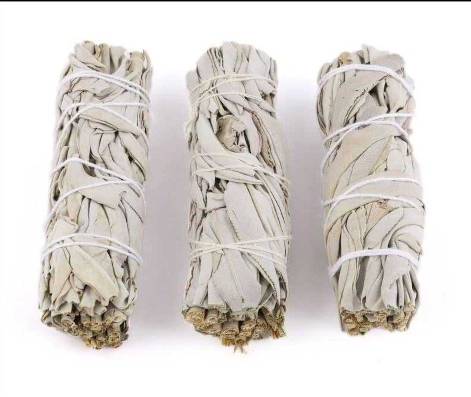 4" White Sage - Sacred Crystals Smudge Sticks