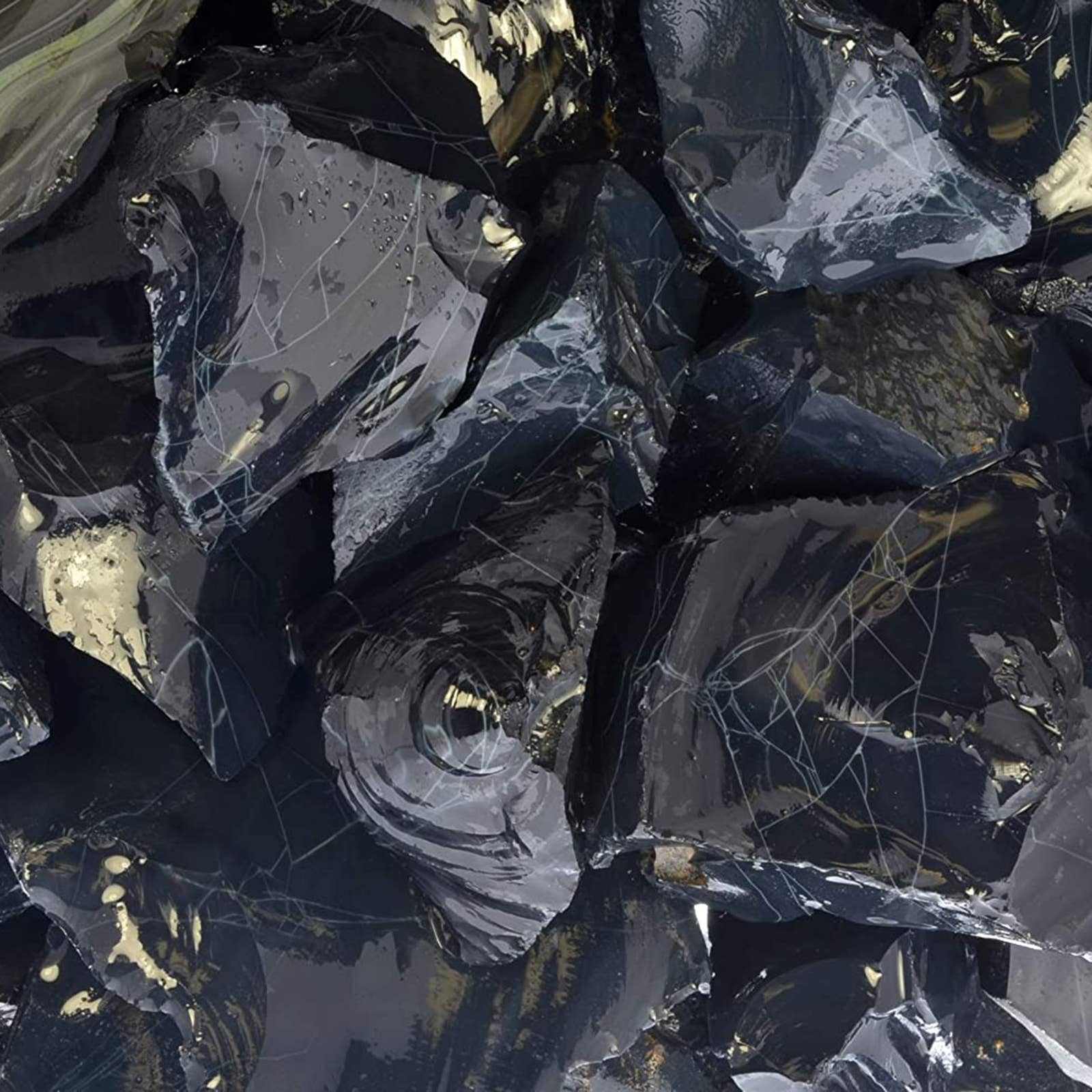 Natural Spiderweb Obsidian – Raw Stone from Mexico