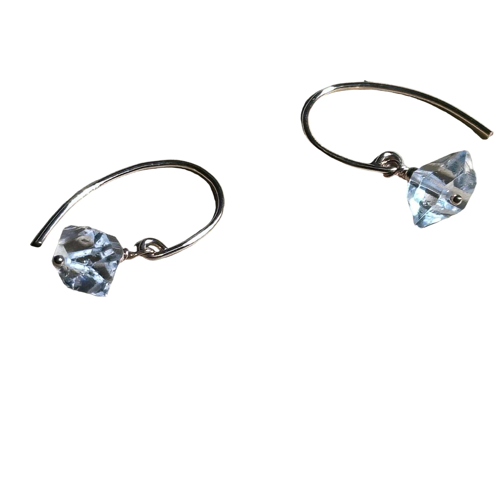 Herkimer Bertoni Dangle Earrings - Rose Gold Filled Sterling Silver