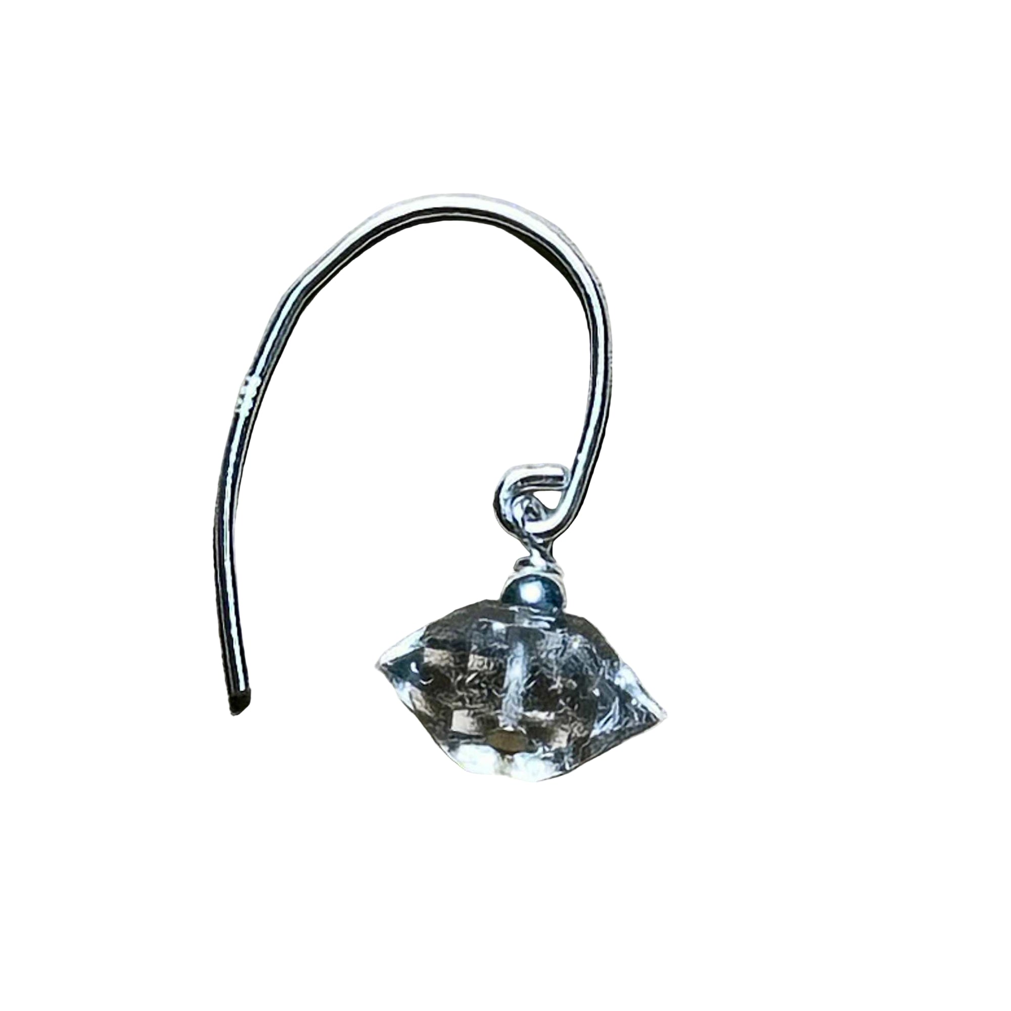 Herkimer Dangle Bertoni Earrings - Sterling Silver