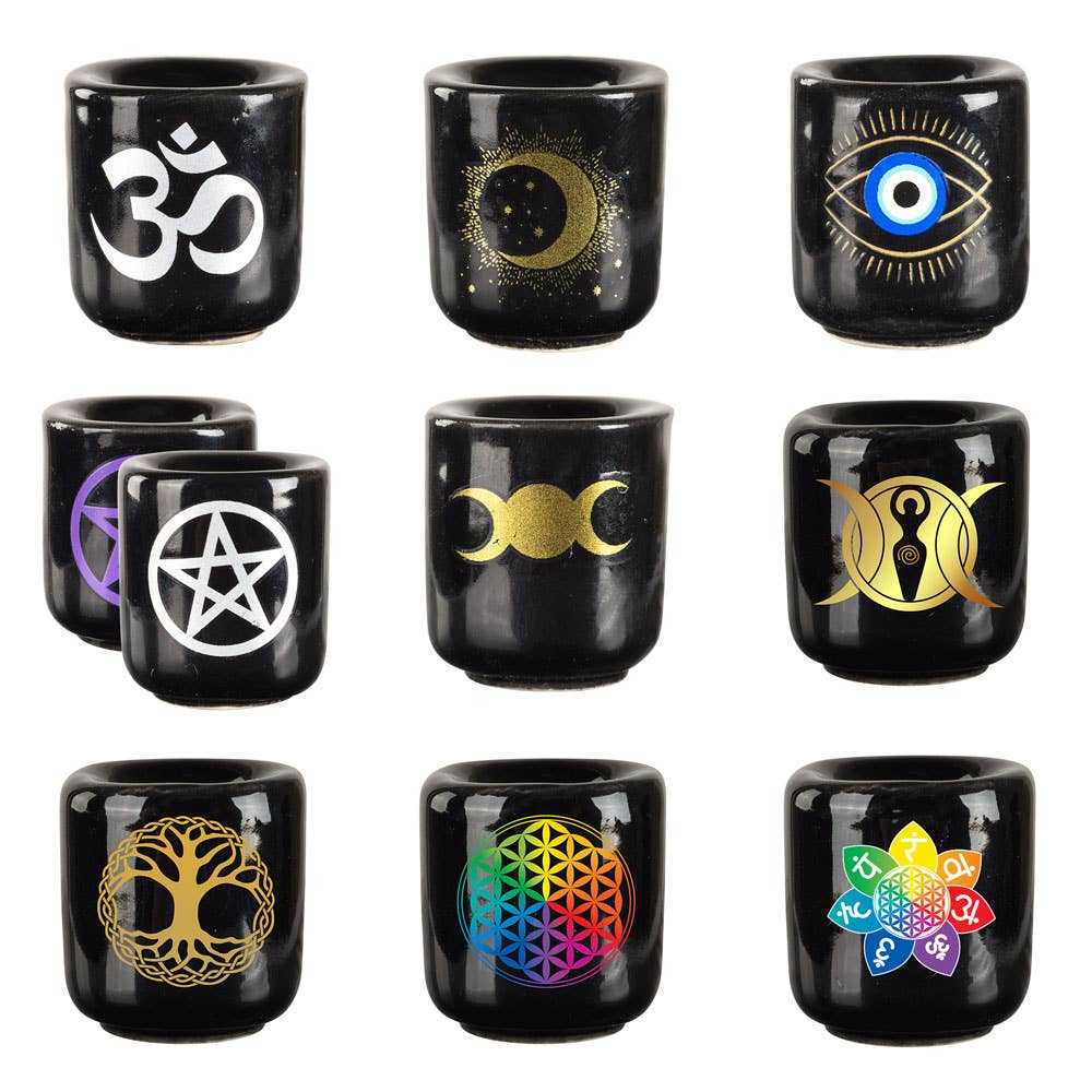Mini Candle Holders with Design