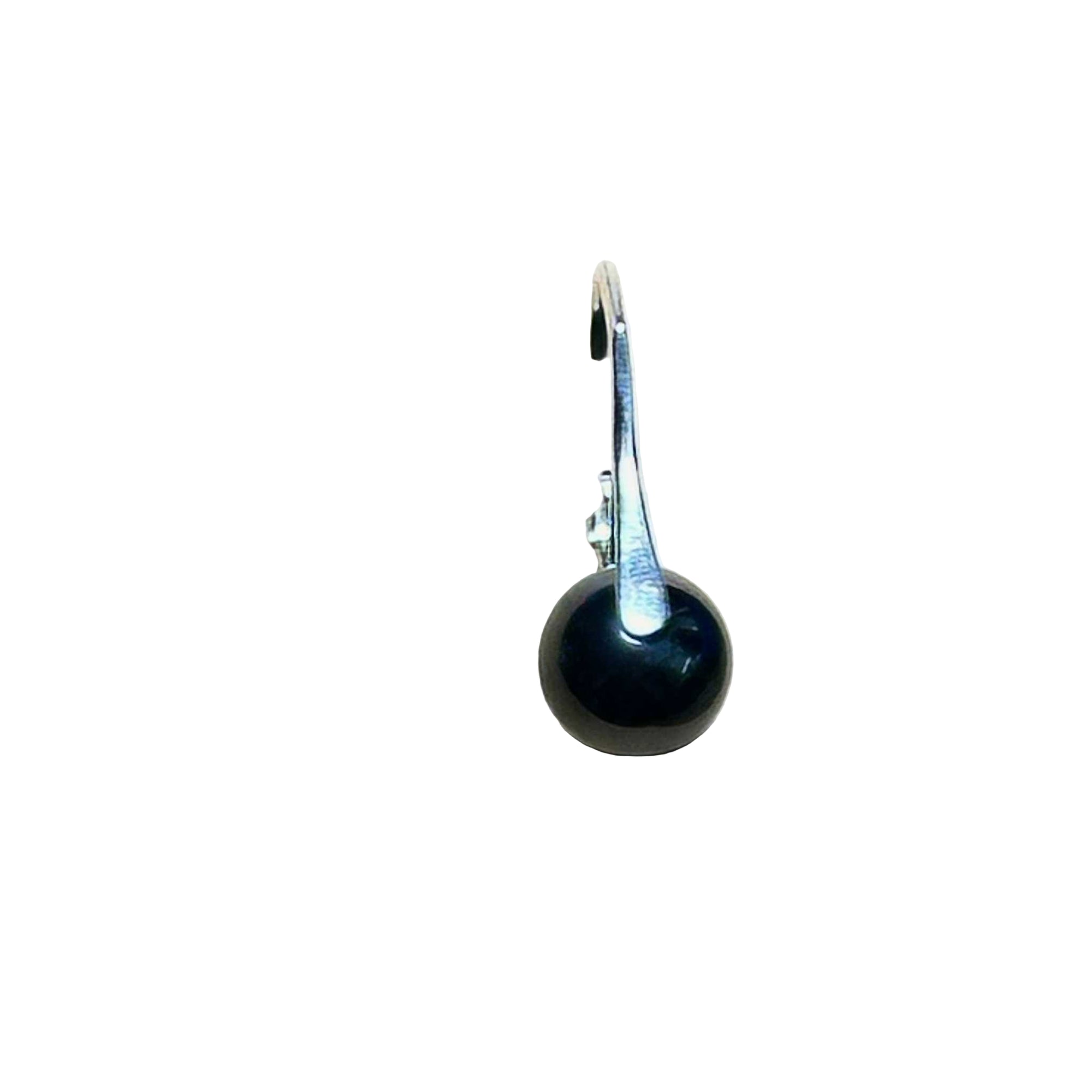 Hematite Swan Bertoni Earrings - Sterling Silver