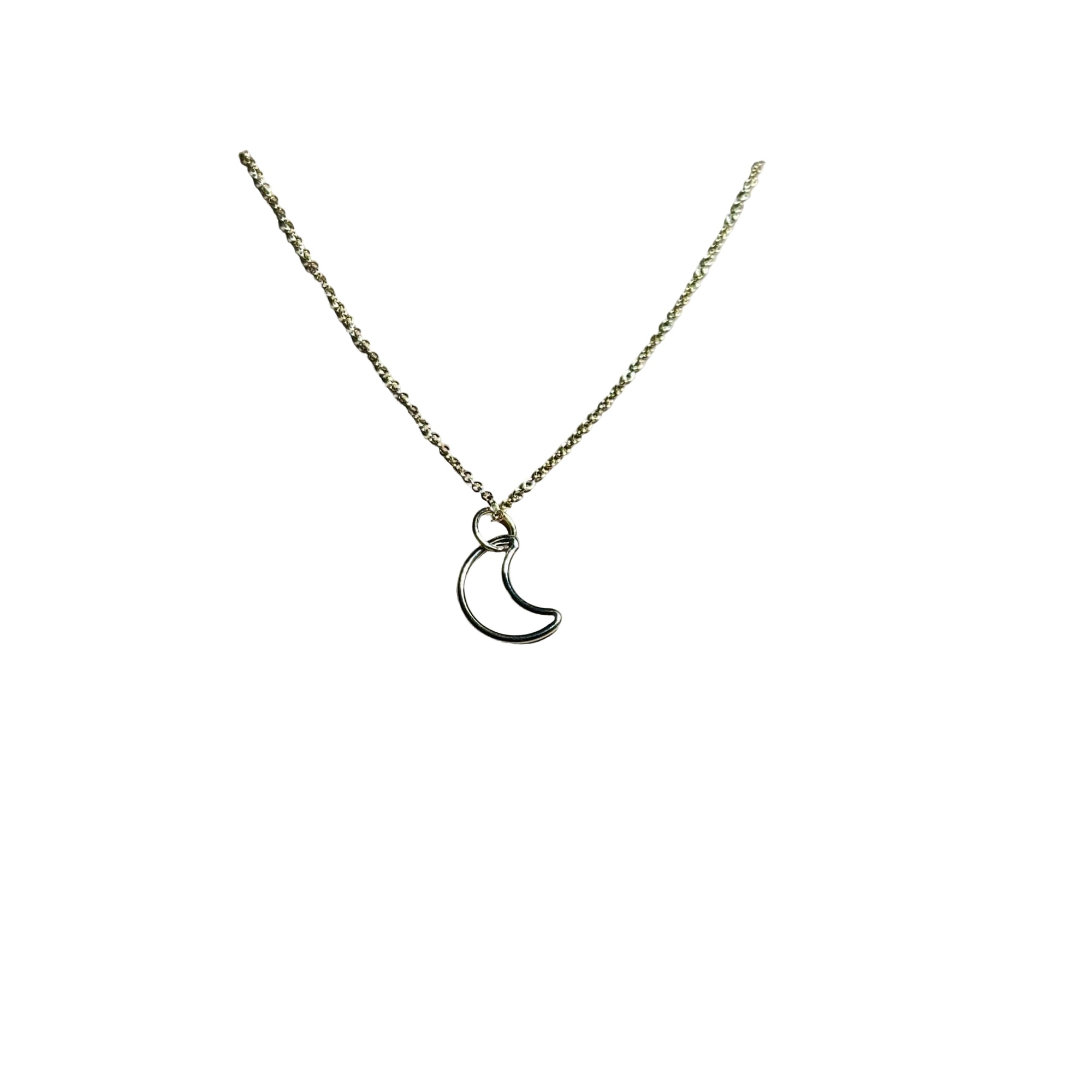 Bertoni Gold-Filled Crescent Moon Necklace – Celestial Healing Jewelry