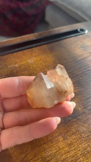 Natural Kundalini Citrine Triple Point Cluster 💛✨