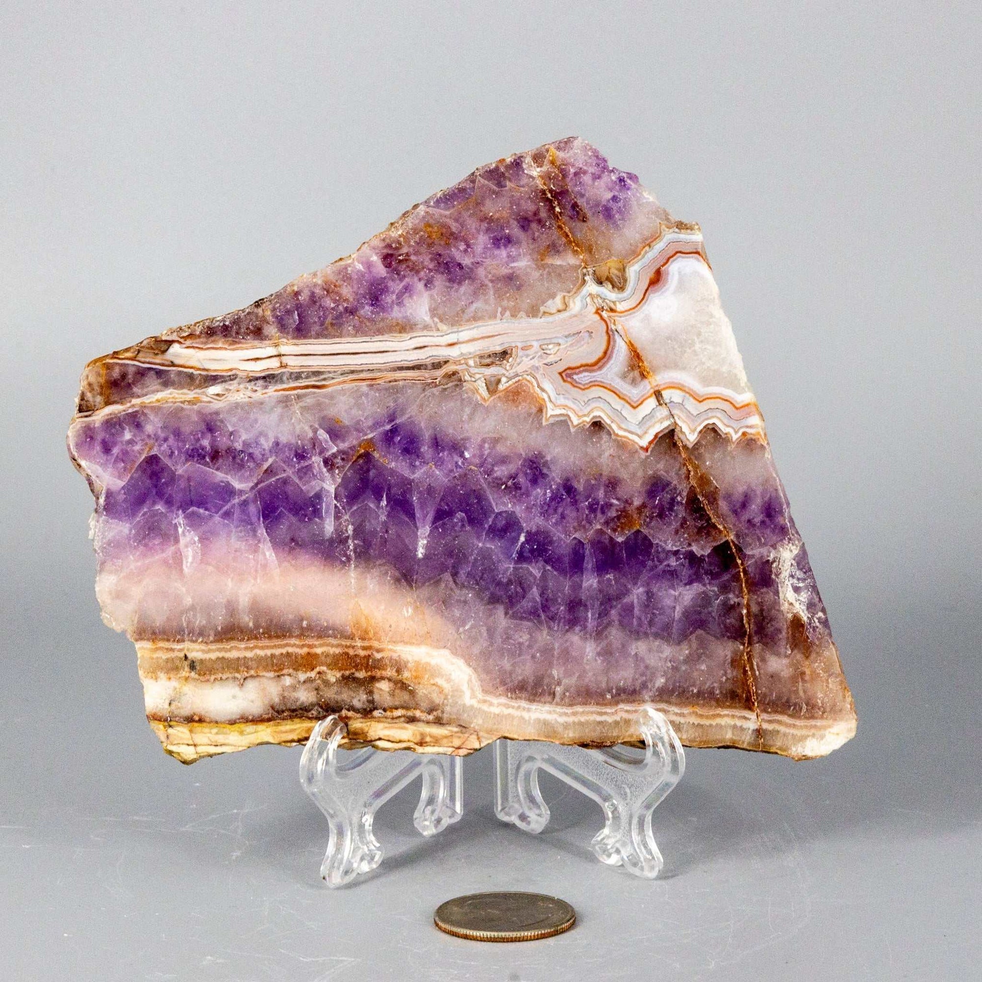 Amethyst "Laced" Agate Crystal Slabs