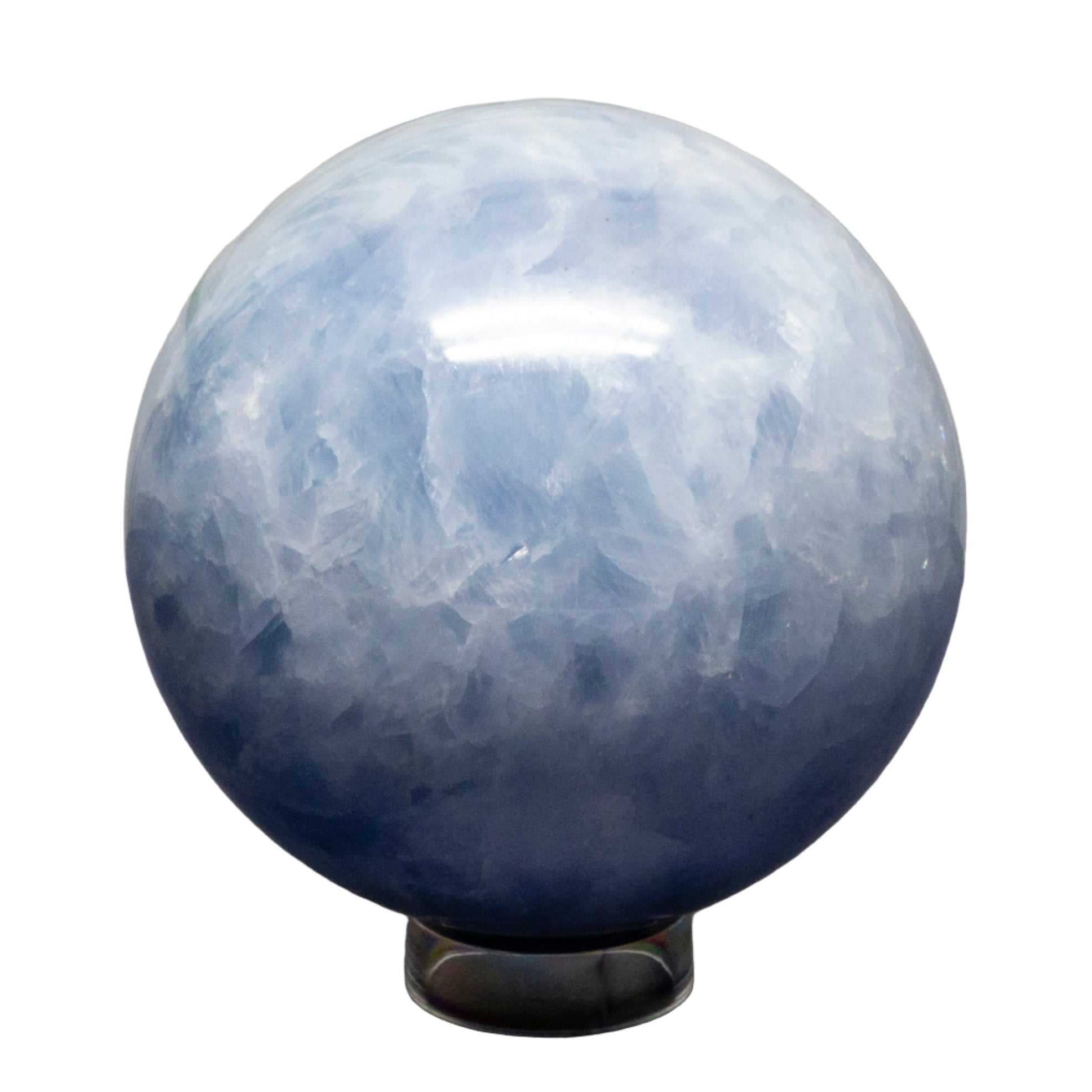 Blue Calcite Spheres 72-93mm