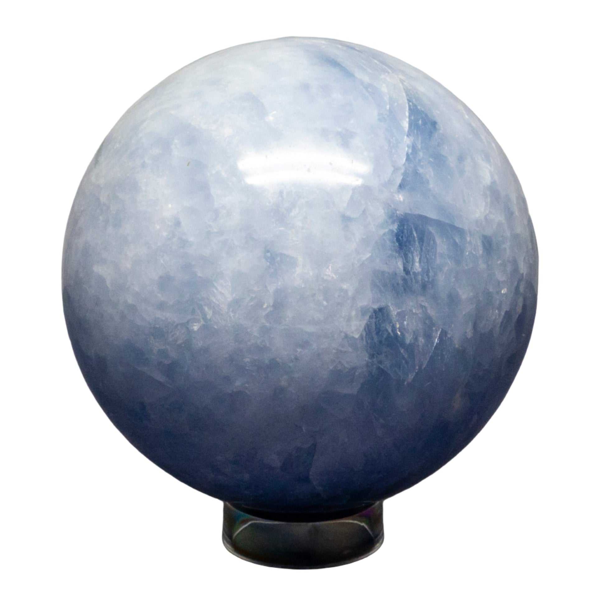Blue Calcite Spheres 72-93mm