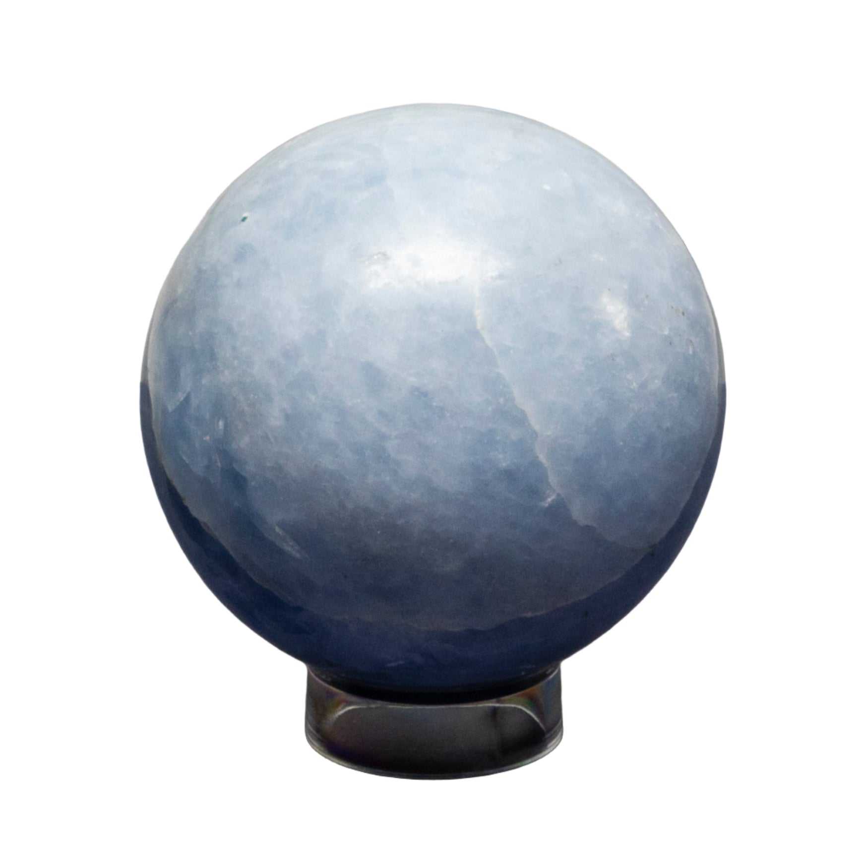 Blue Calcite Spheres 72-93mm