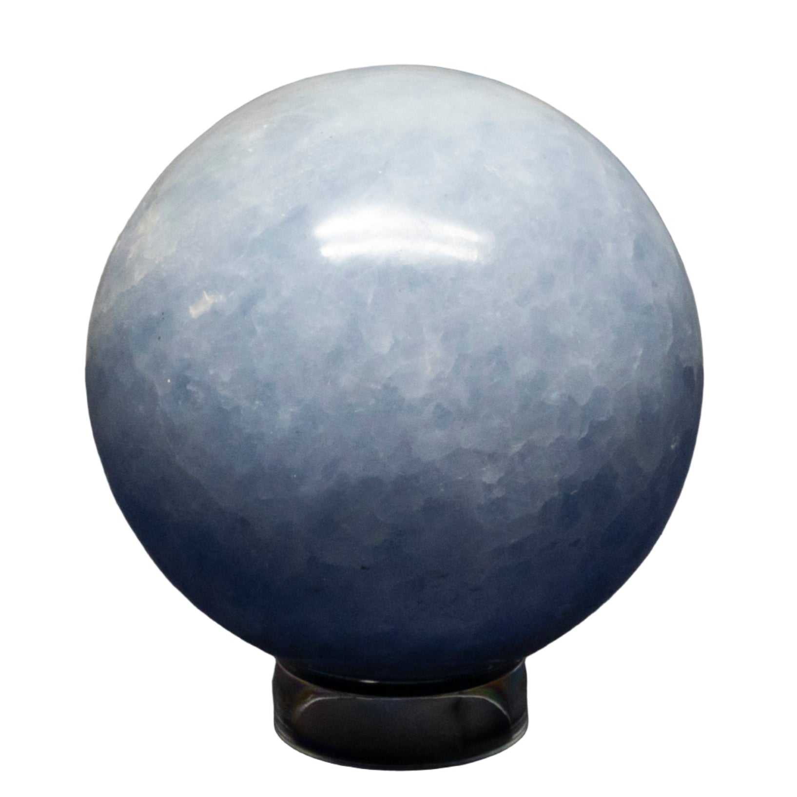 Blue Calcite Spheres 72-93mm