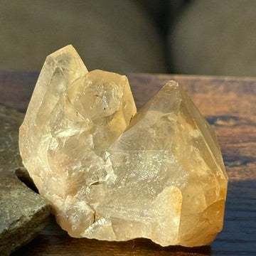 Natural Kundalini Citrine Triple Point Cluster 💛✨