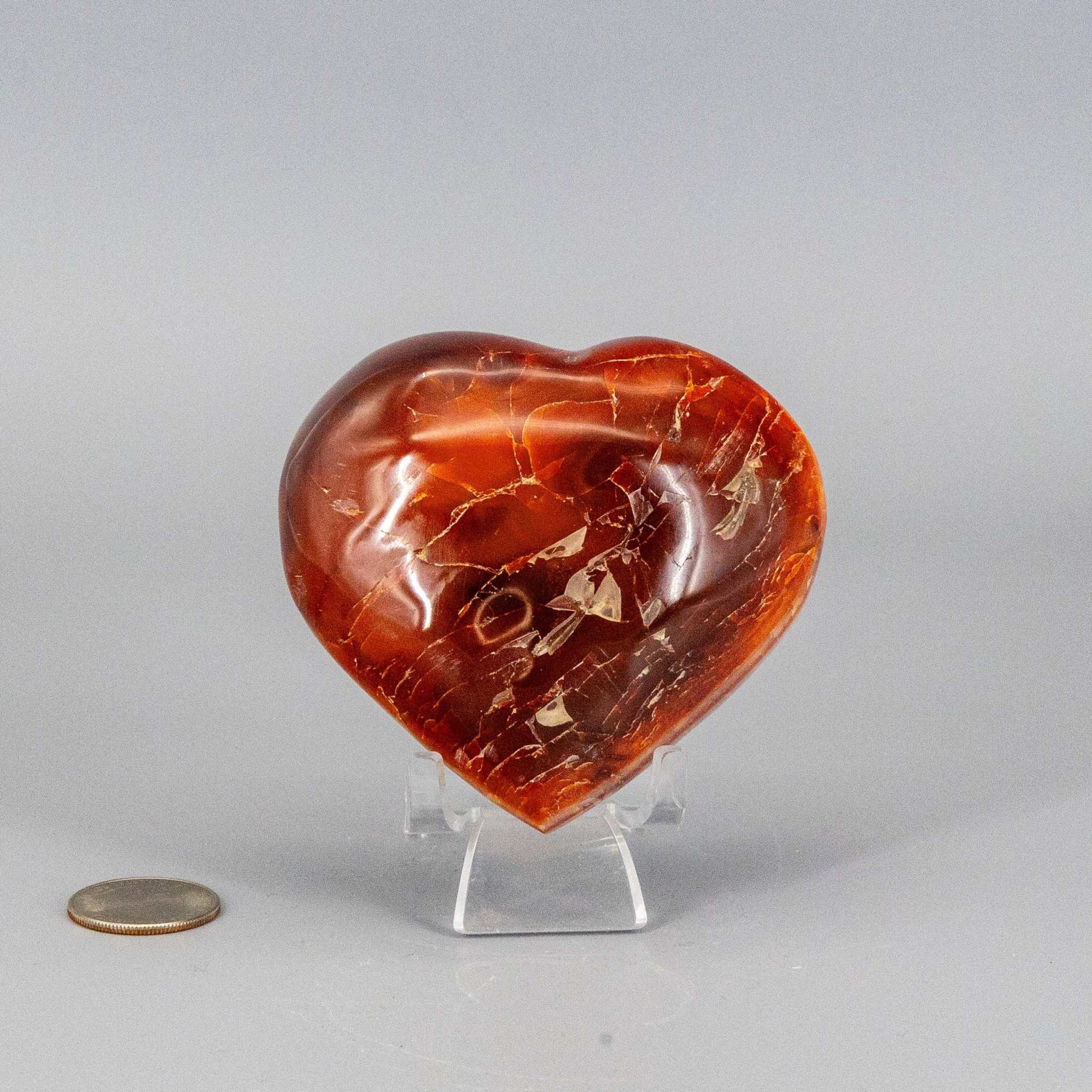 Carnelian Agate Heart