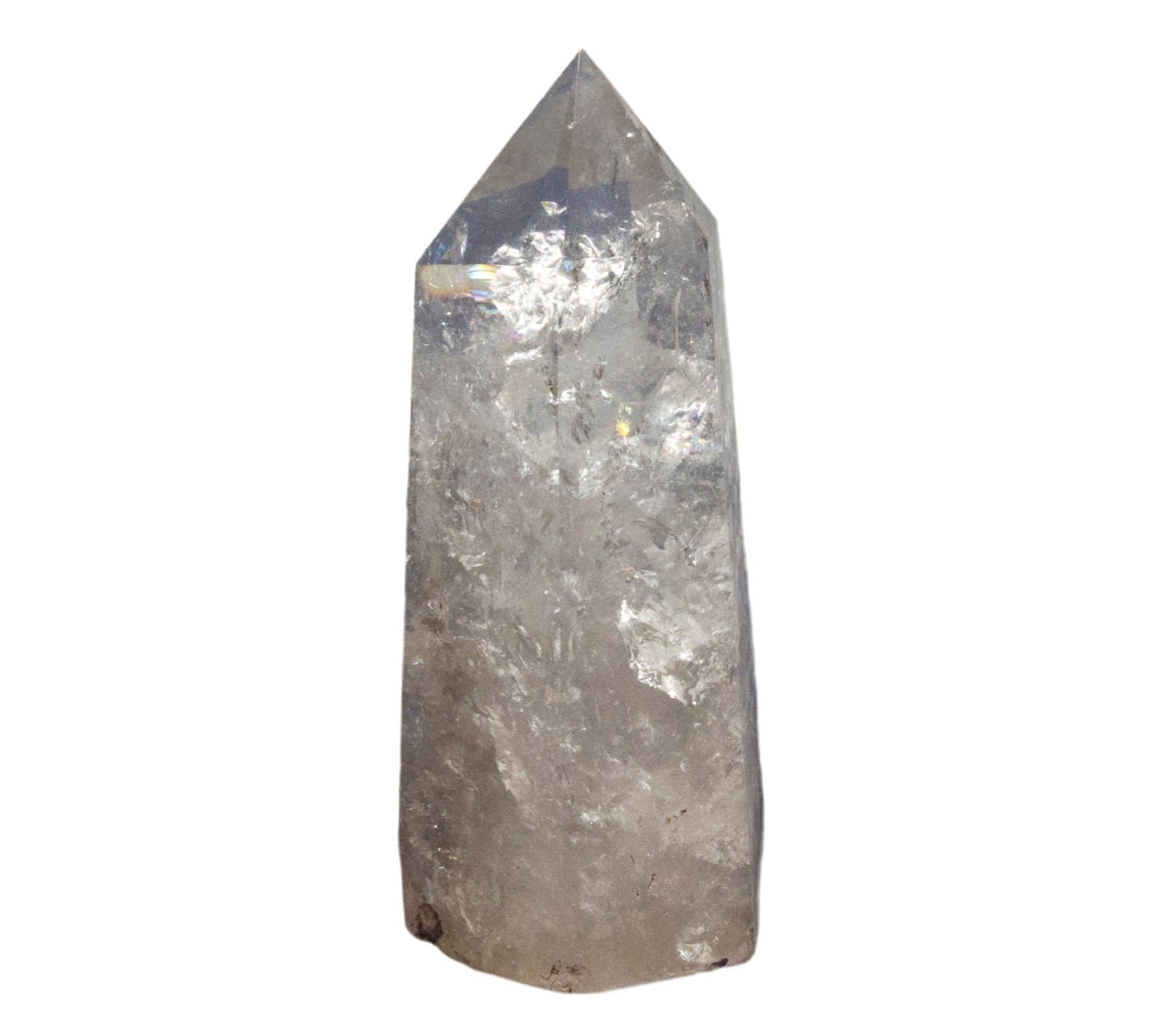Crackle Clear Quartz with Rainbows