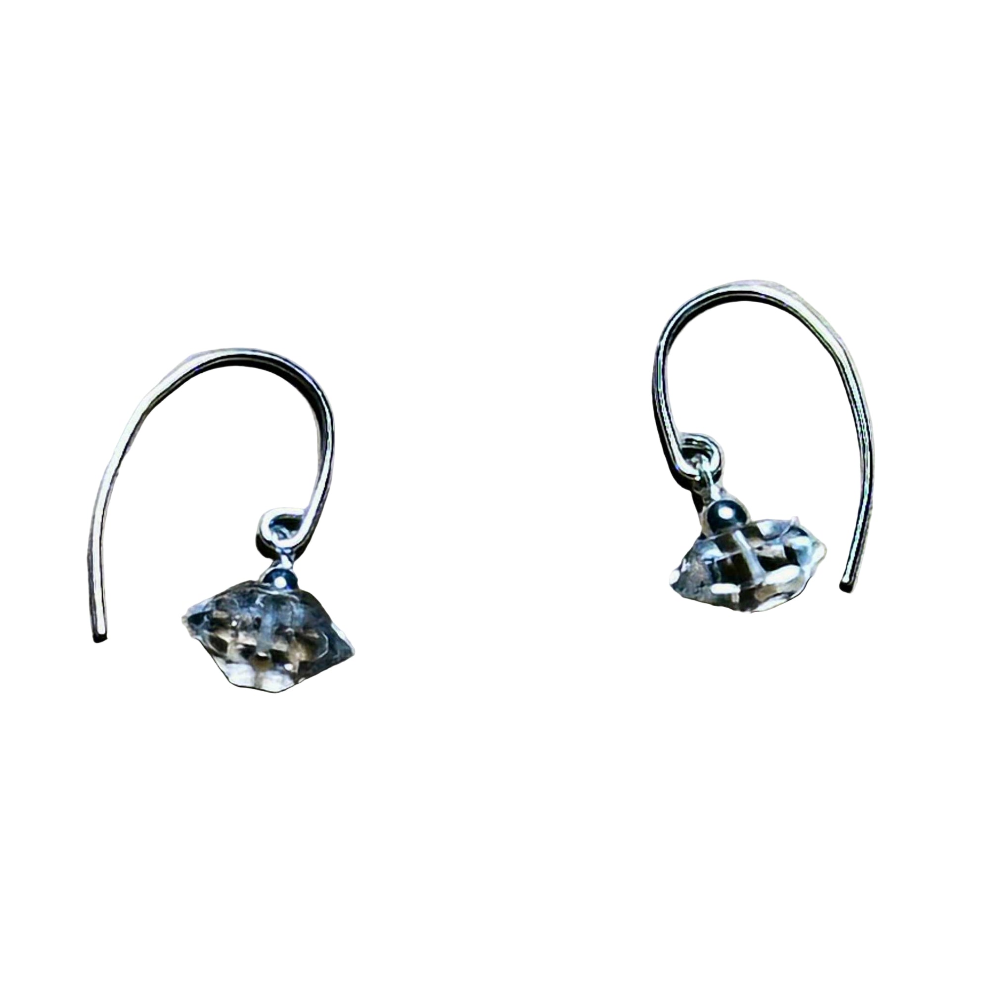 Herkimer Dangle Bertoni Earrings - Sterling Silver