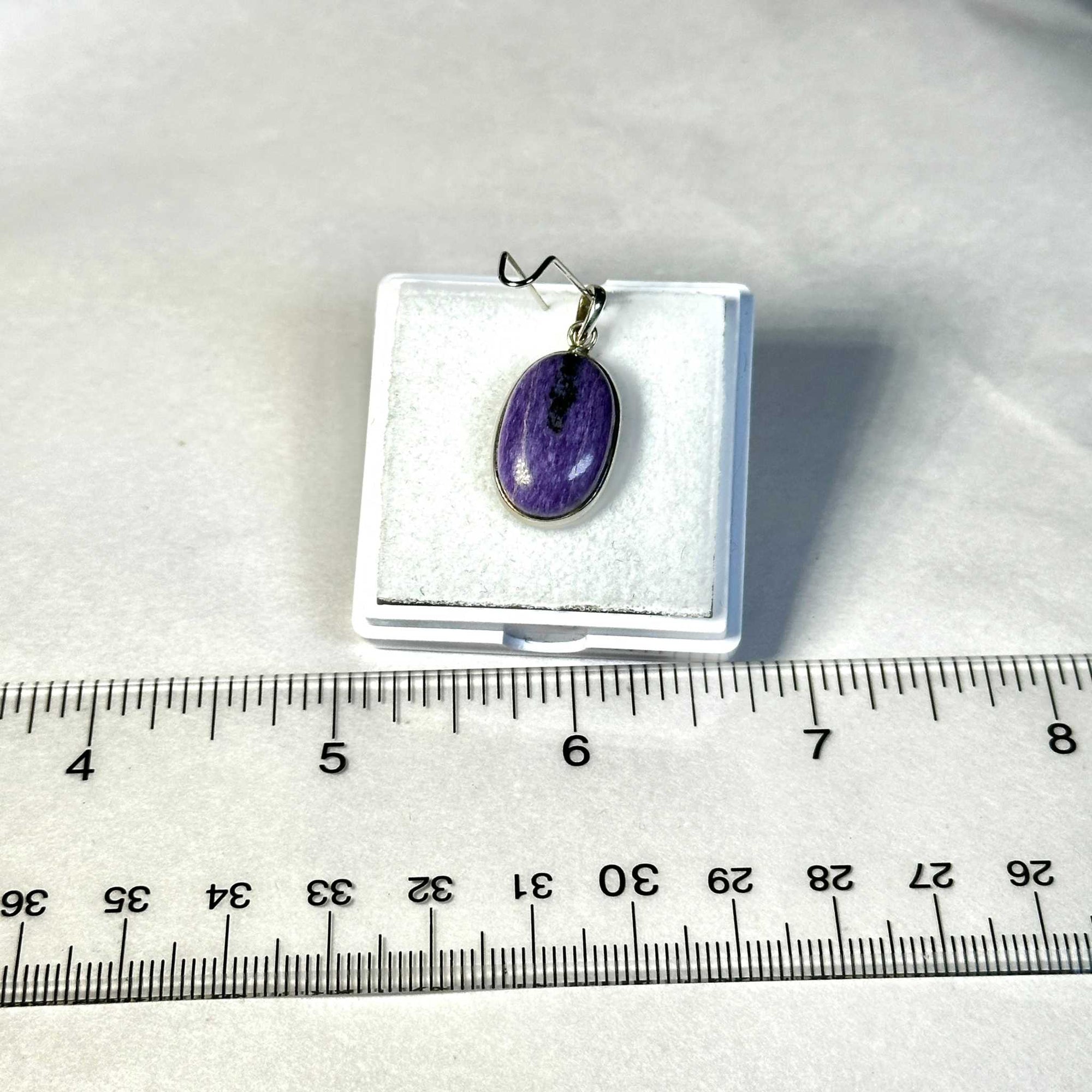 Charoite Pendant 925 Sterling Silver