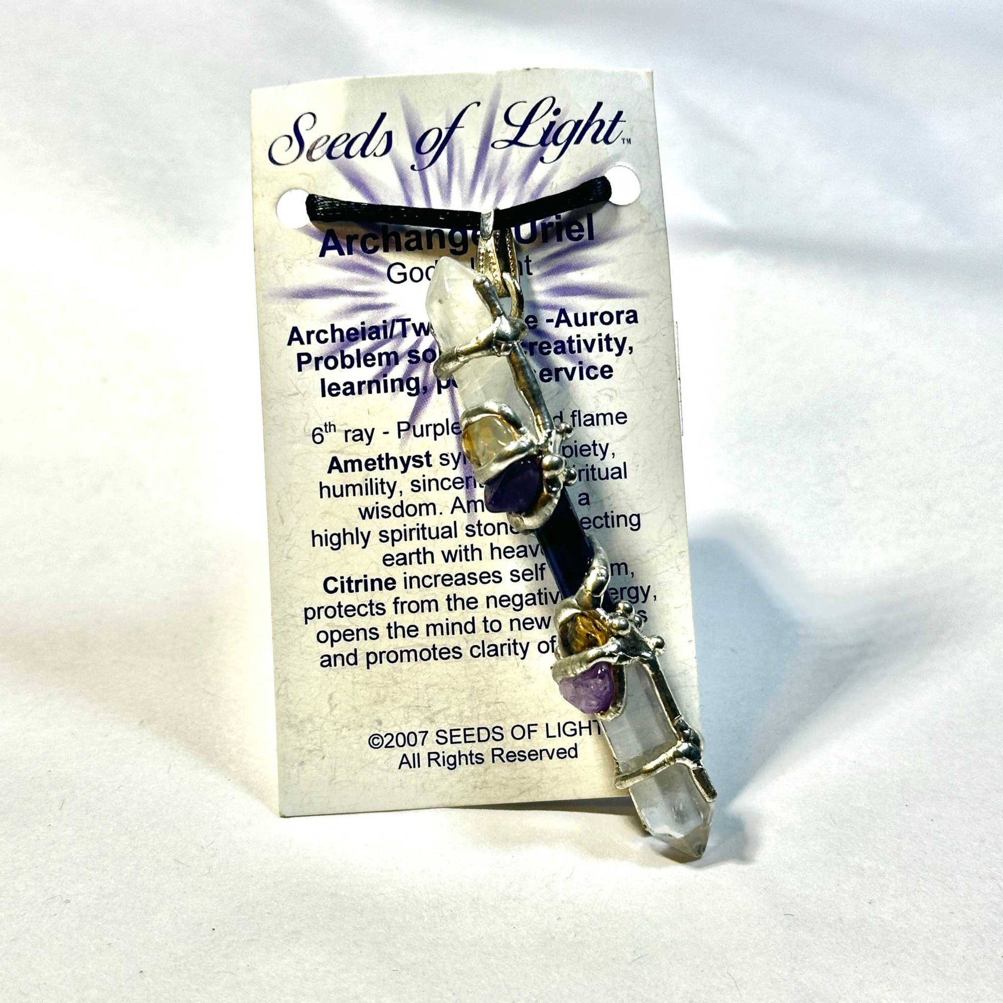 Archangel Uriel Mini Wand Necklace