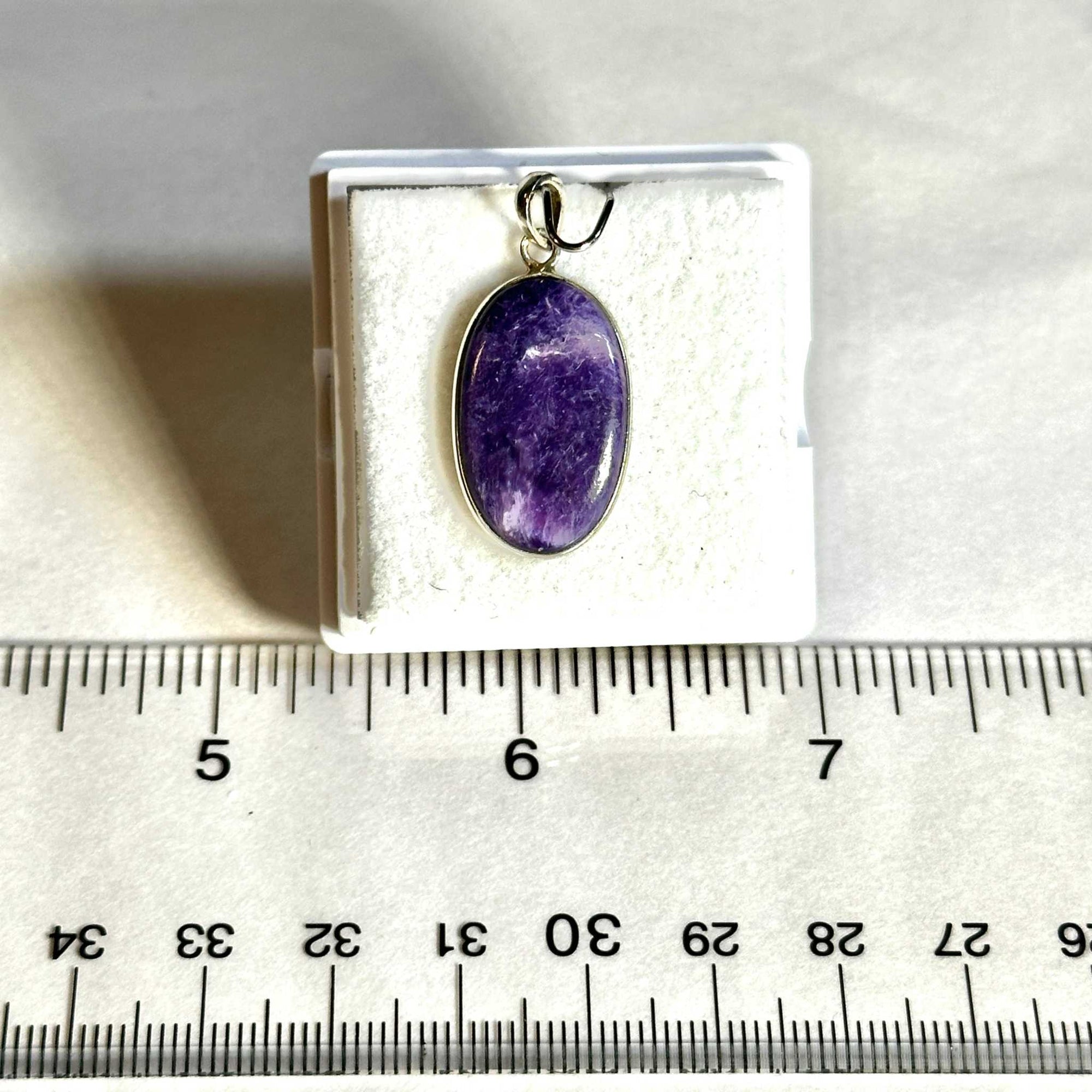 Charoite Pendant 925 Sterling Silver