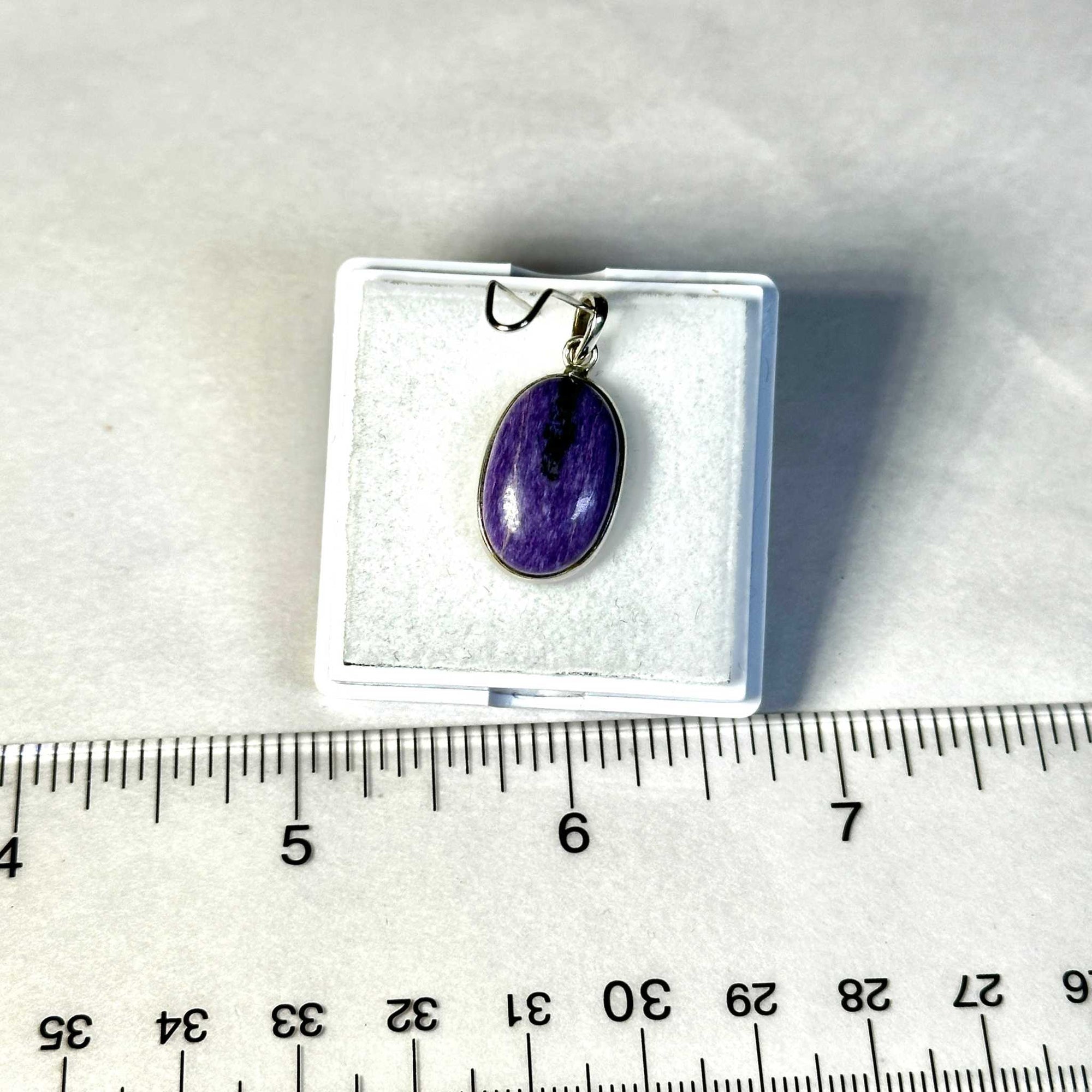 Charoite Pendant 925 Sterling Silver