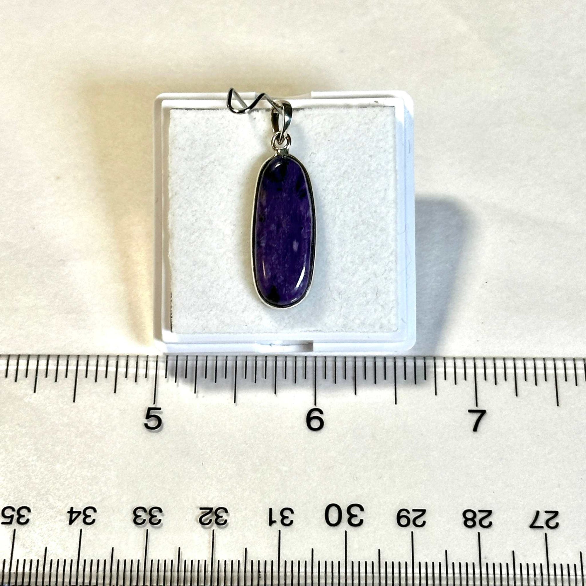 Charoite Pendant 925 Sterling Silver