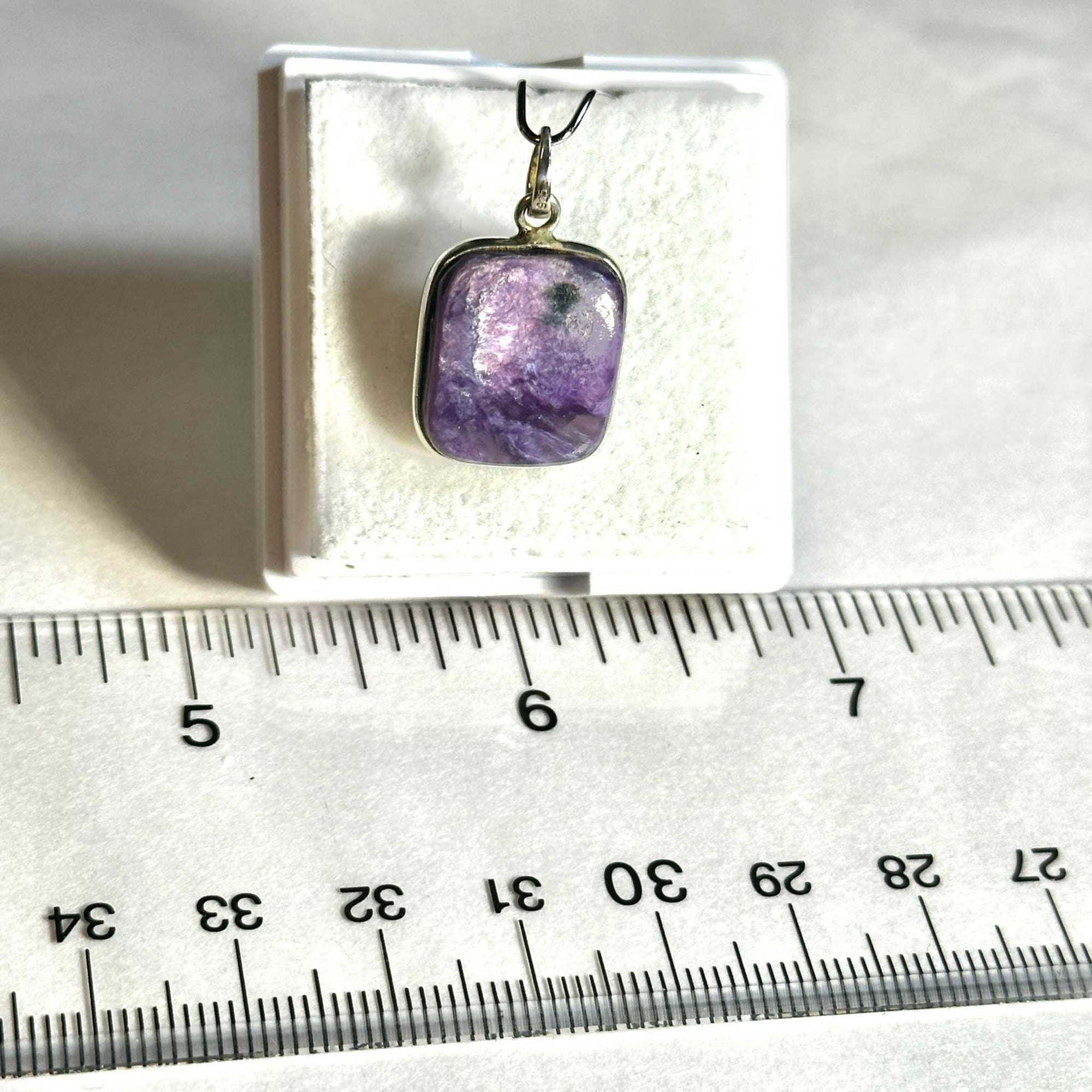 Charoite Pendant 925 Sterling Silver
