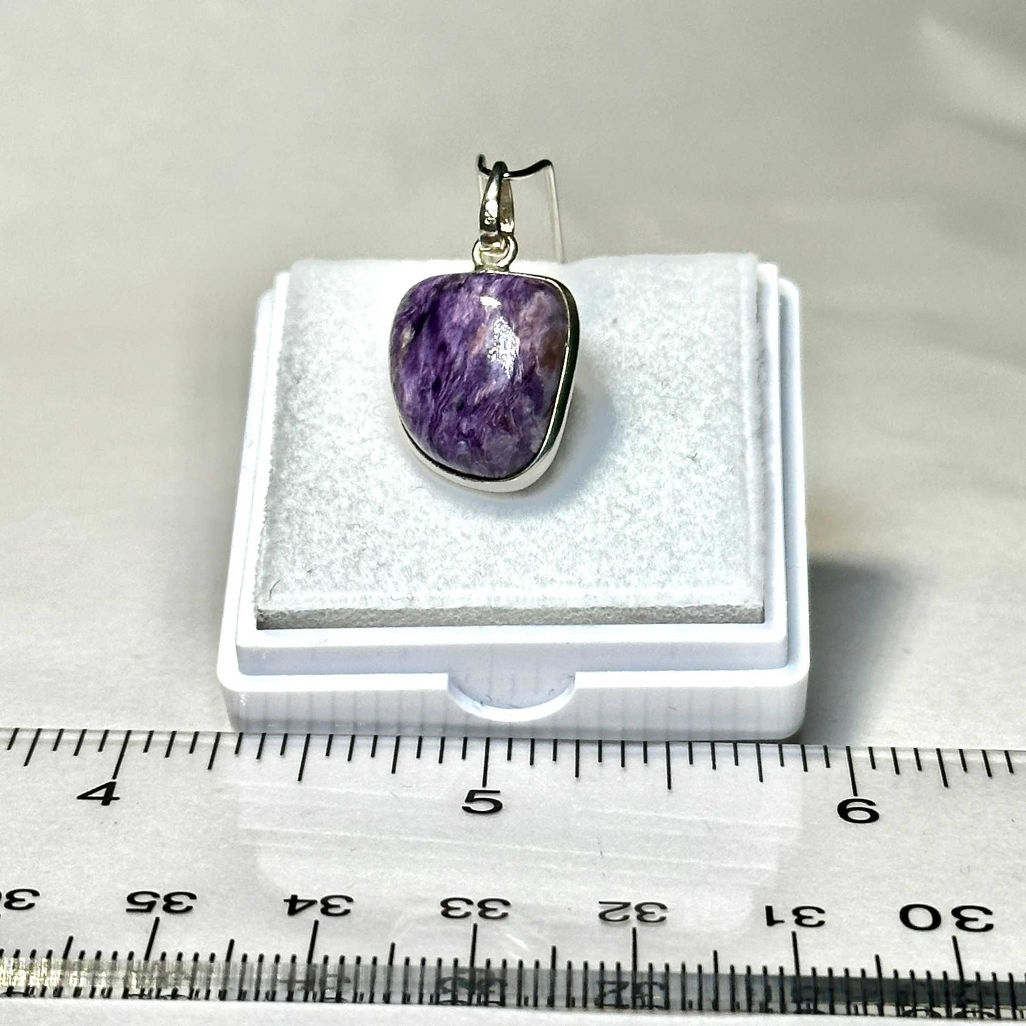 Charoite Pendant 925 Sterling Silver