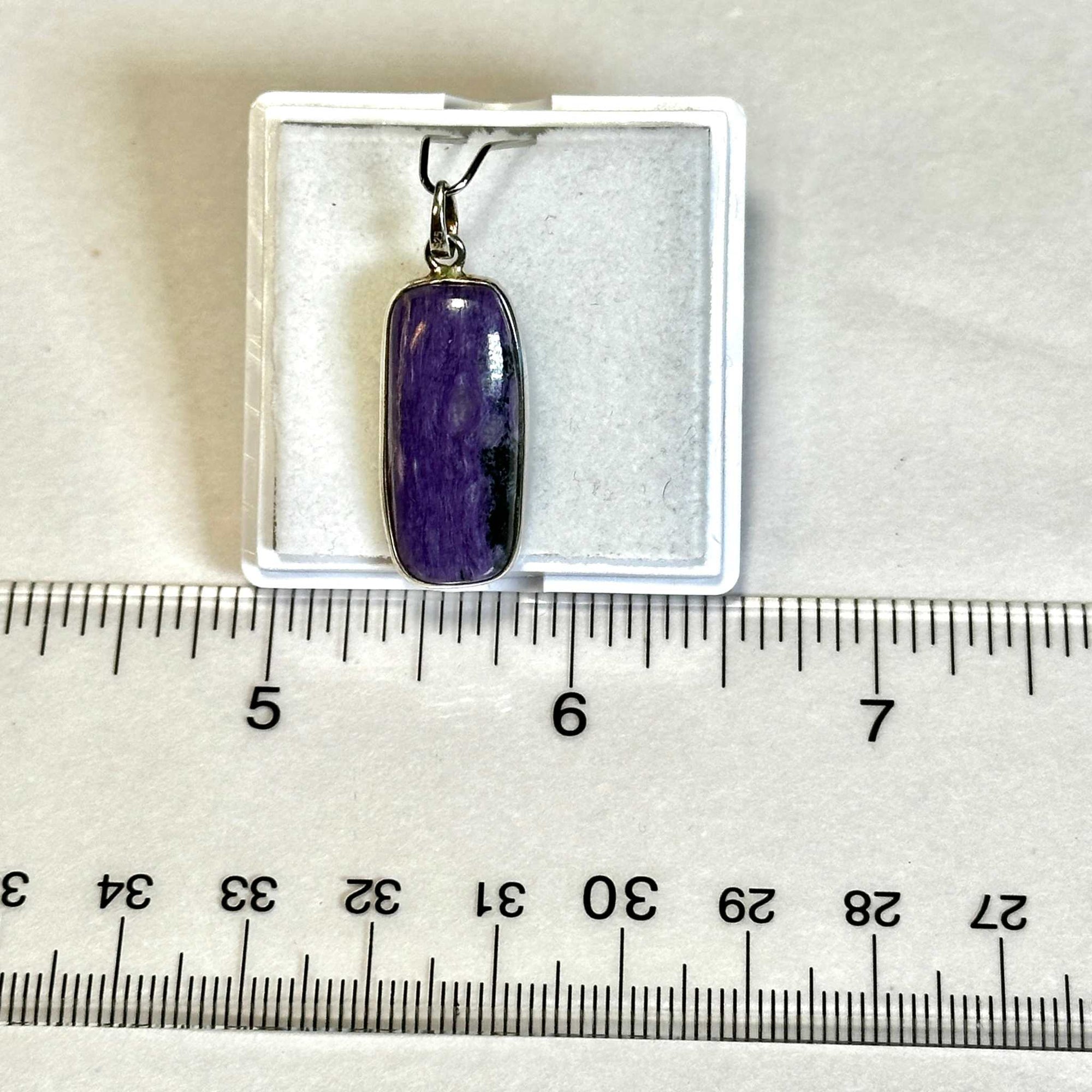 Charoite Pendant 925 Sterling Silver