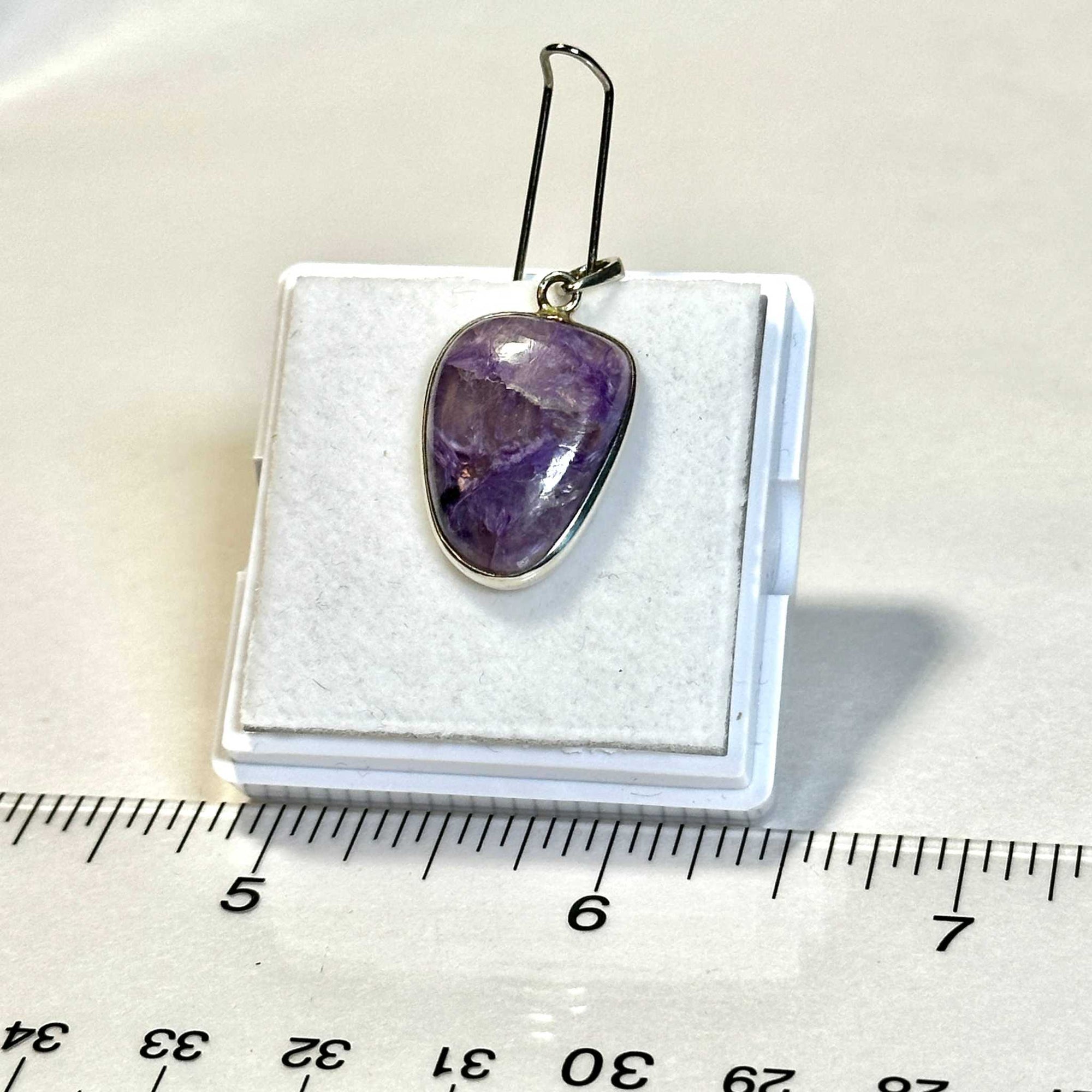 Charoite Pendant 925 Sterling Silver