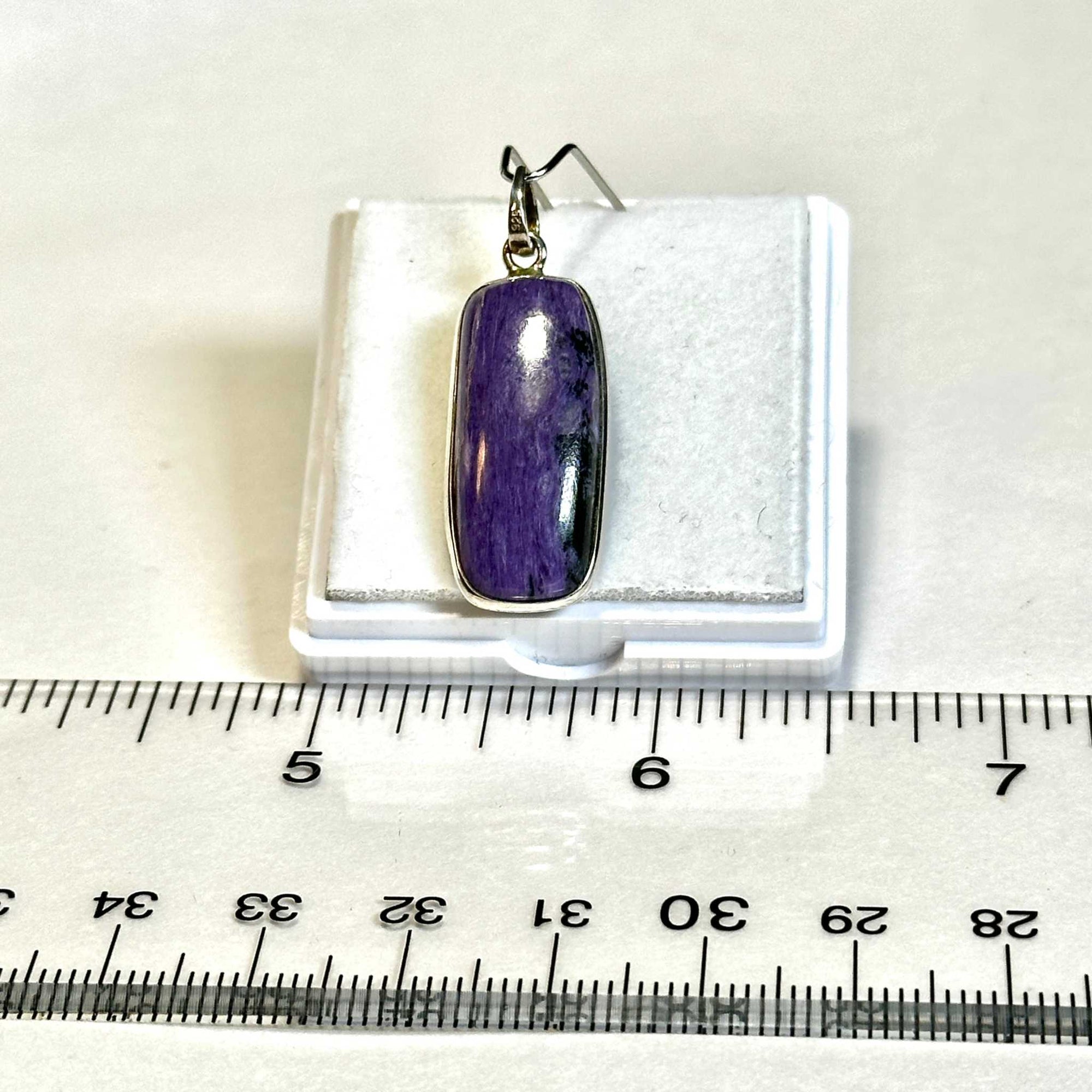 Charoite Pendant 925 Sterling Silver