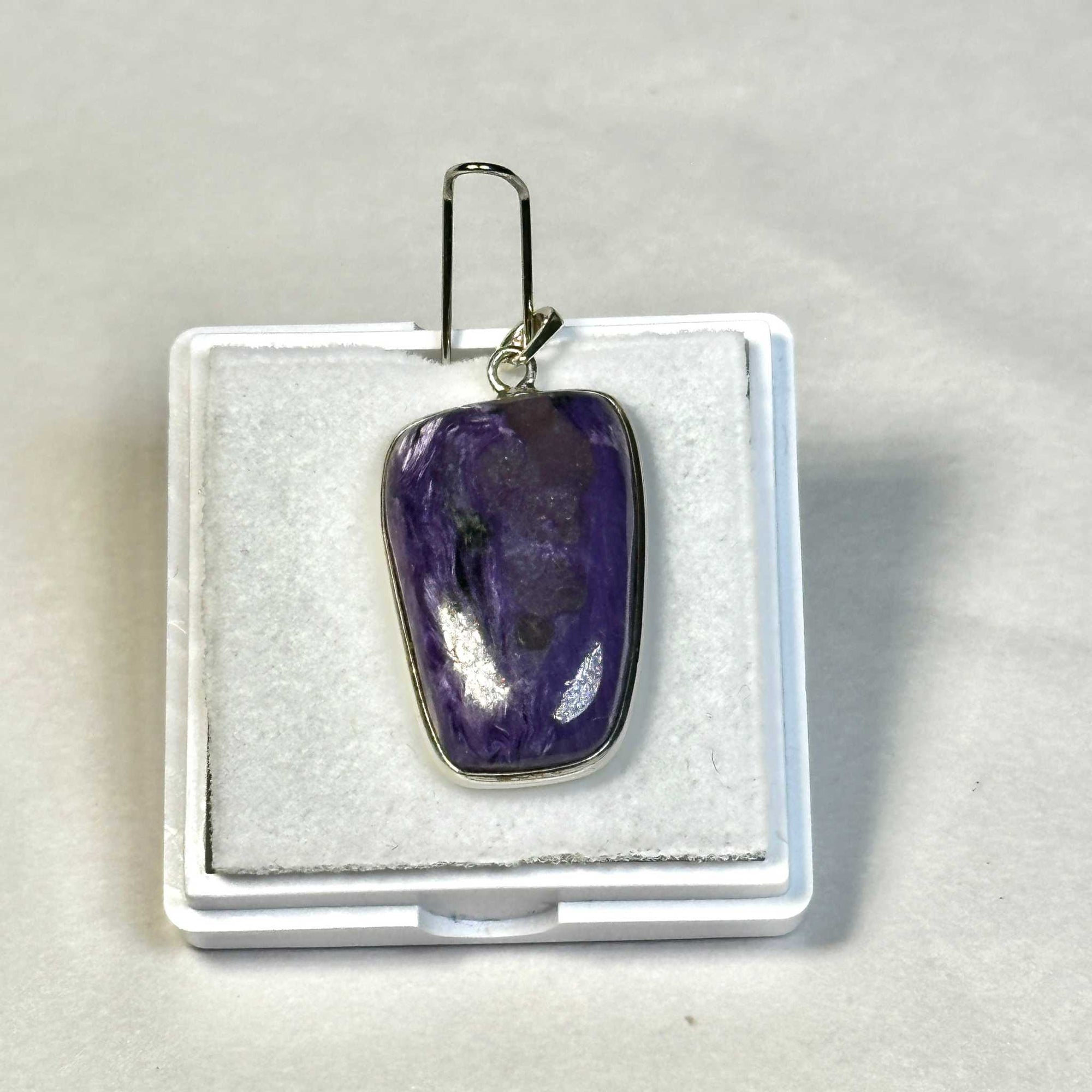 Charoite Pendant 925 Sterling Silver