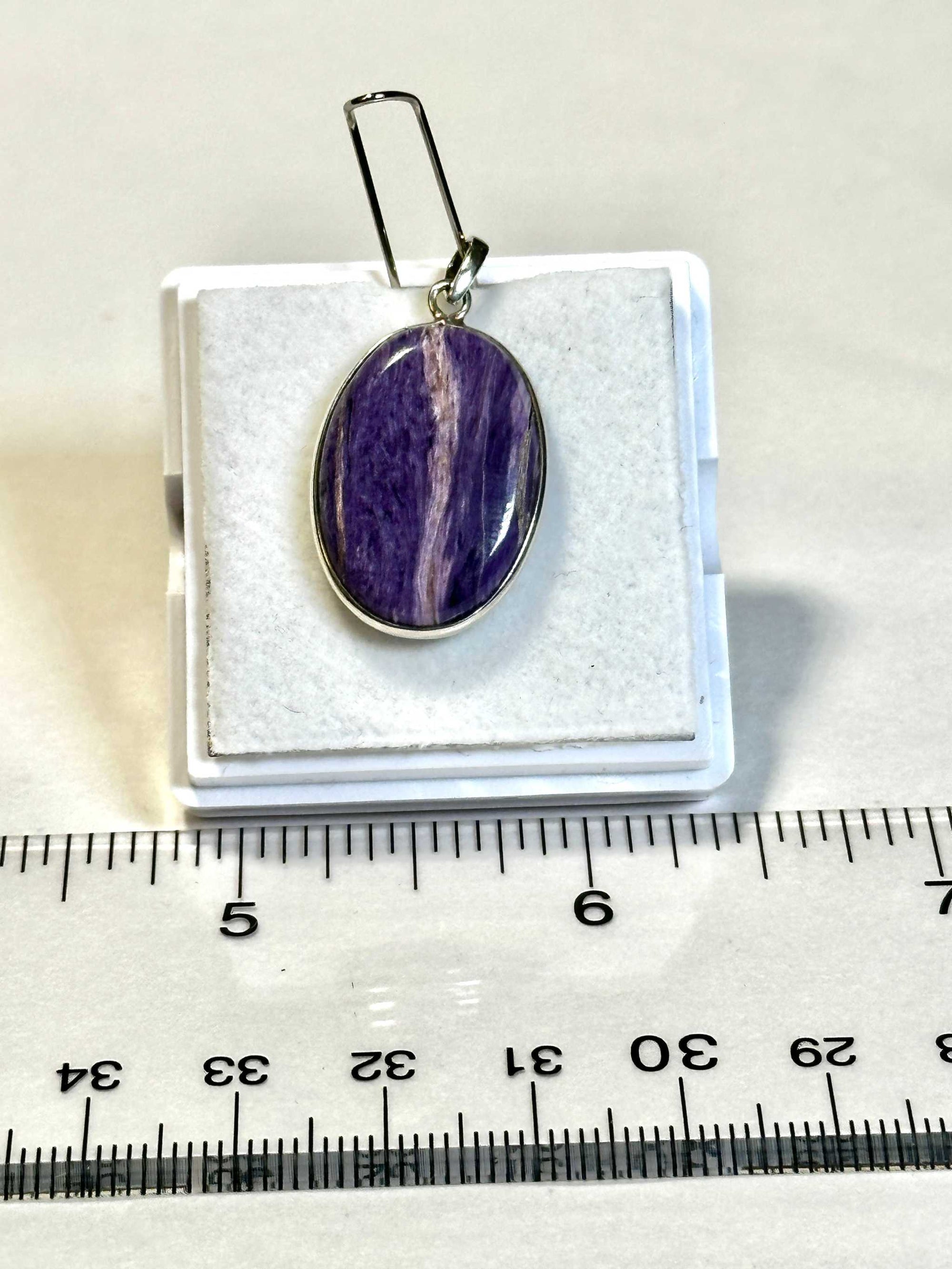 Charoite Pendant 925 Sterling Silver