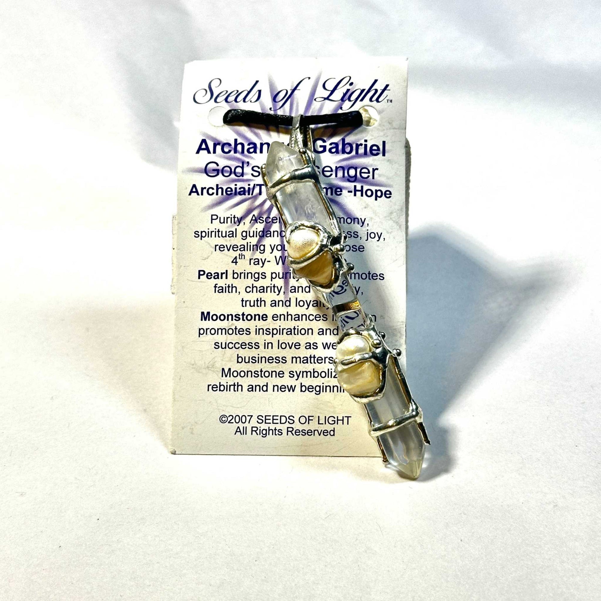 Archangel Gabriel Mini Wand Necklace
