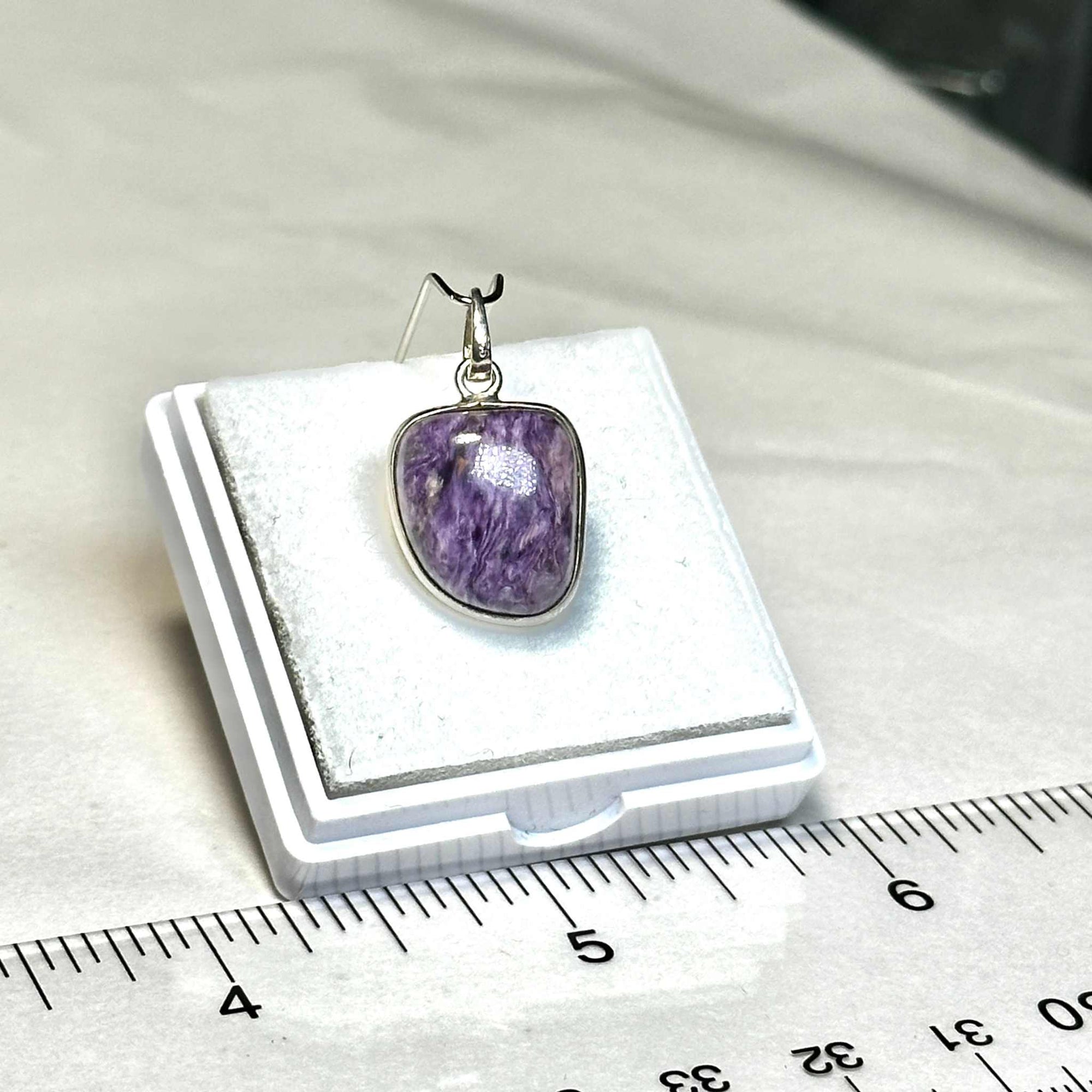 Charoite Pendant 925 Sterling Silver