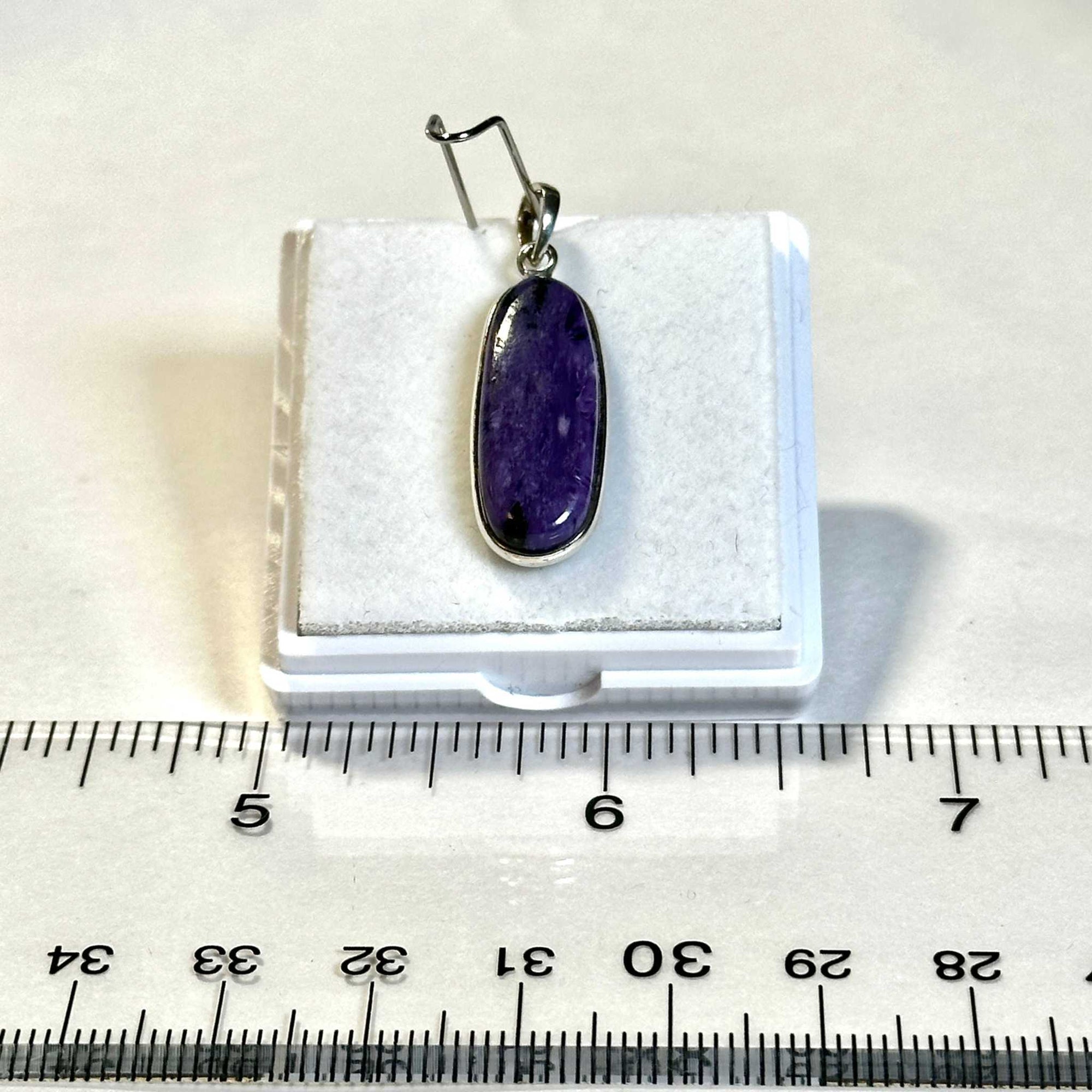 Charoite Pendant 925 Sterling Silver