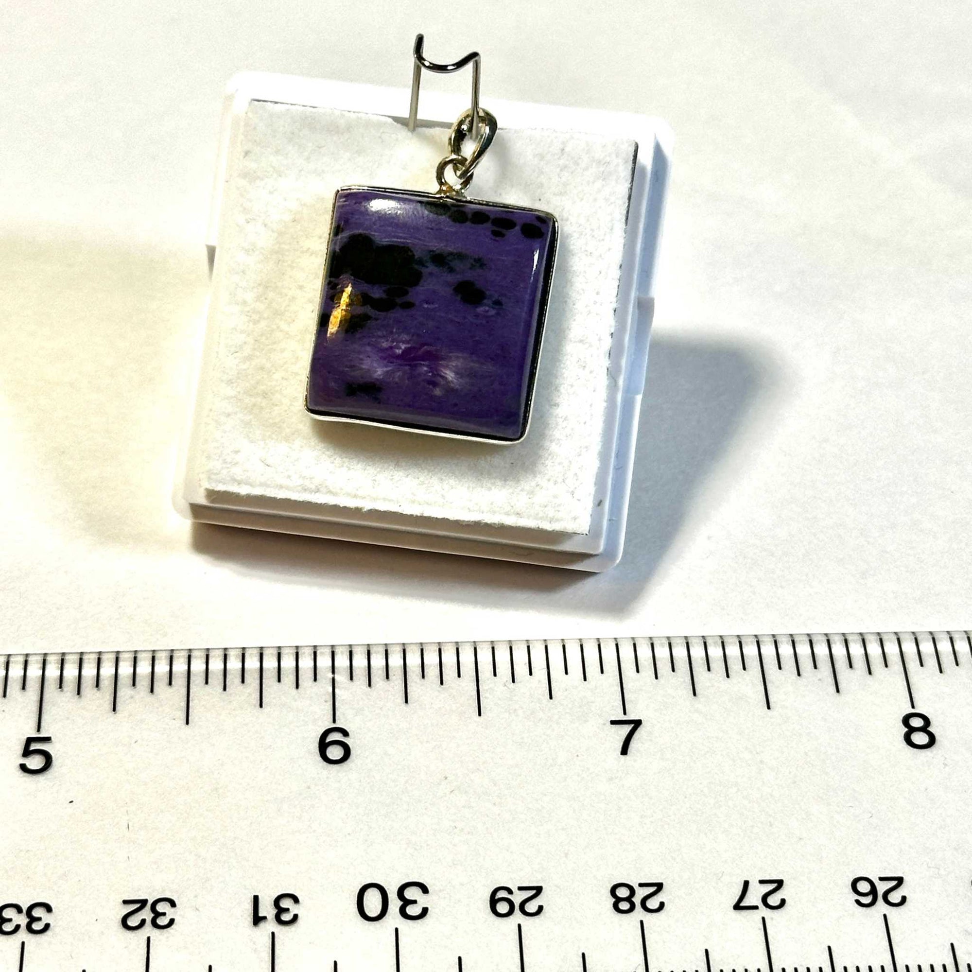 Charoite Pendant 925 Sterling Silver
