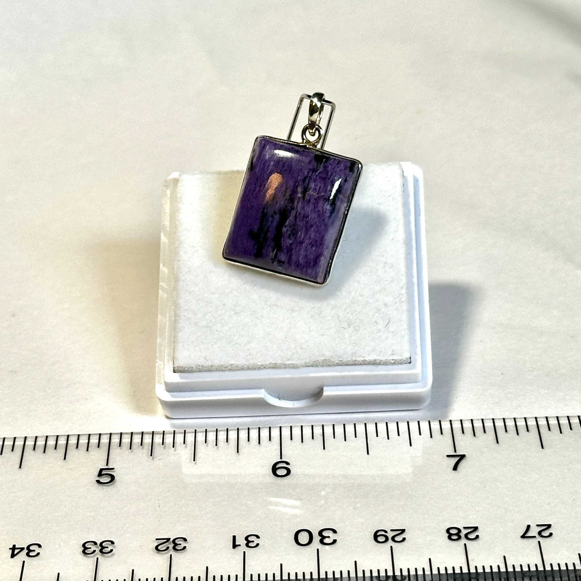 Charoite Pendant 925 Sterling Silver