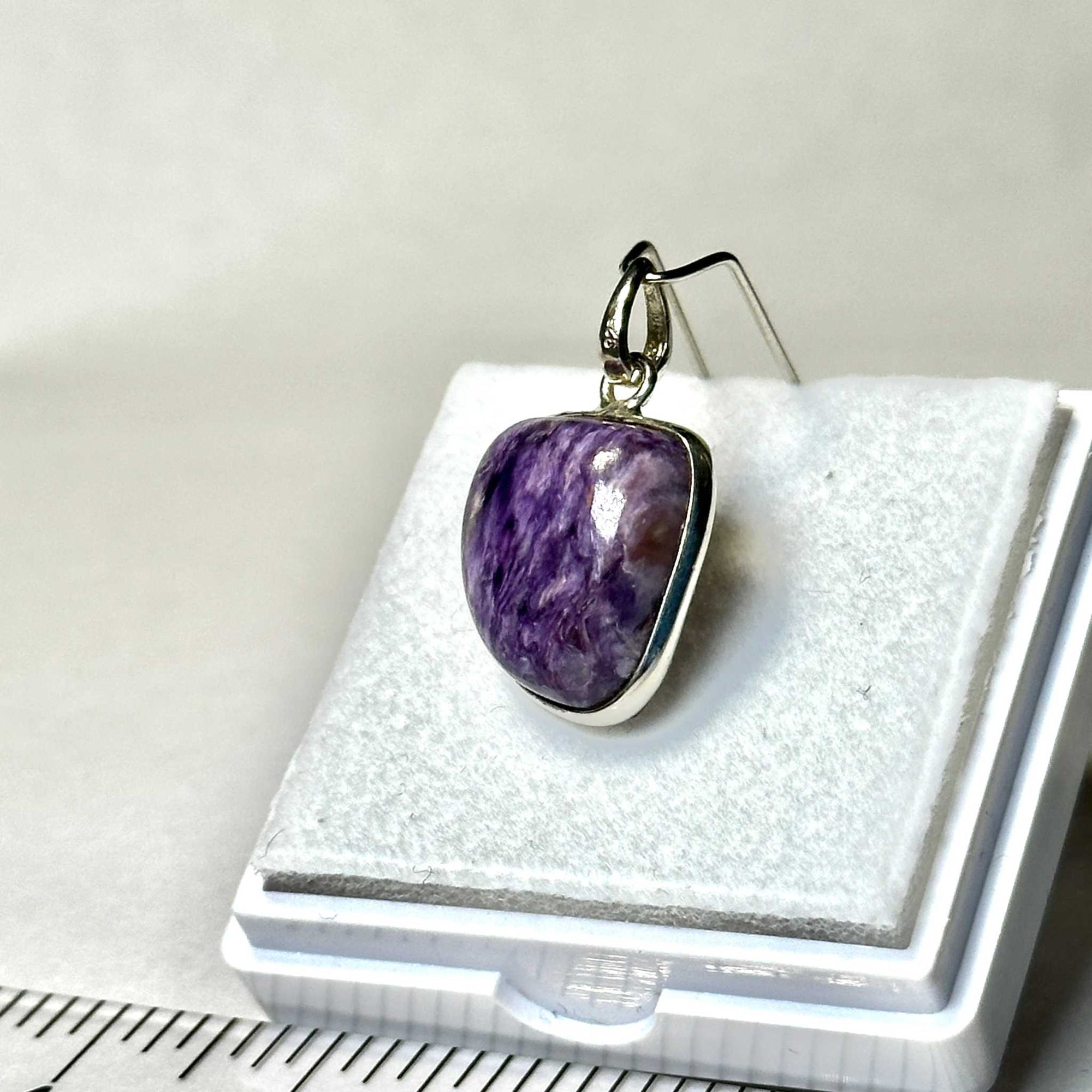 Charoite Pendant 925 Sterling Silver