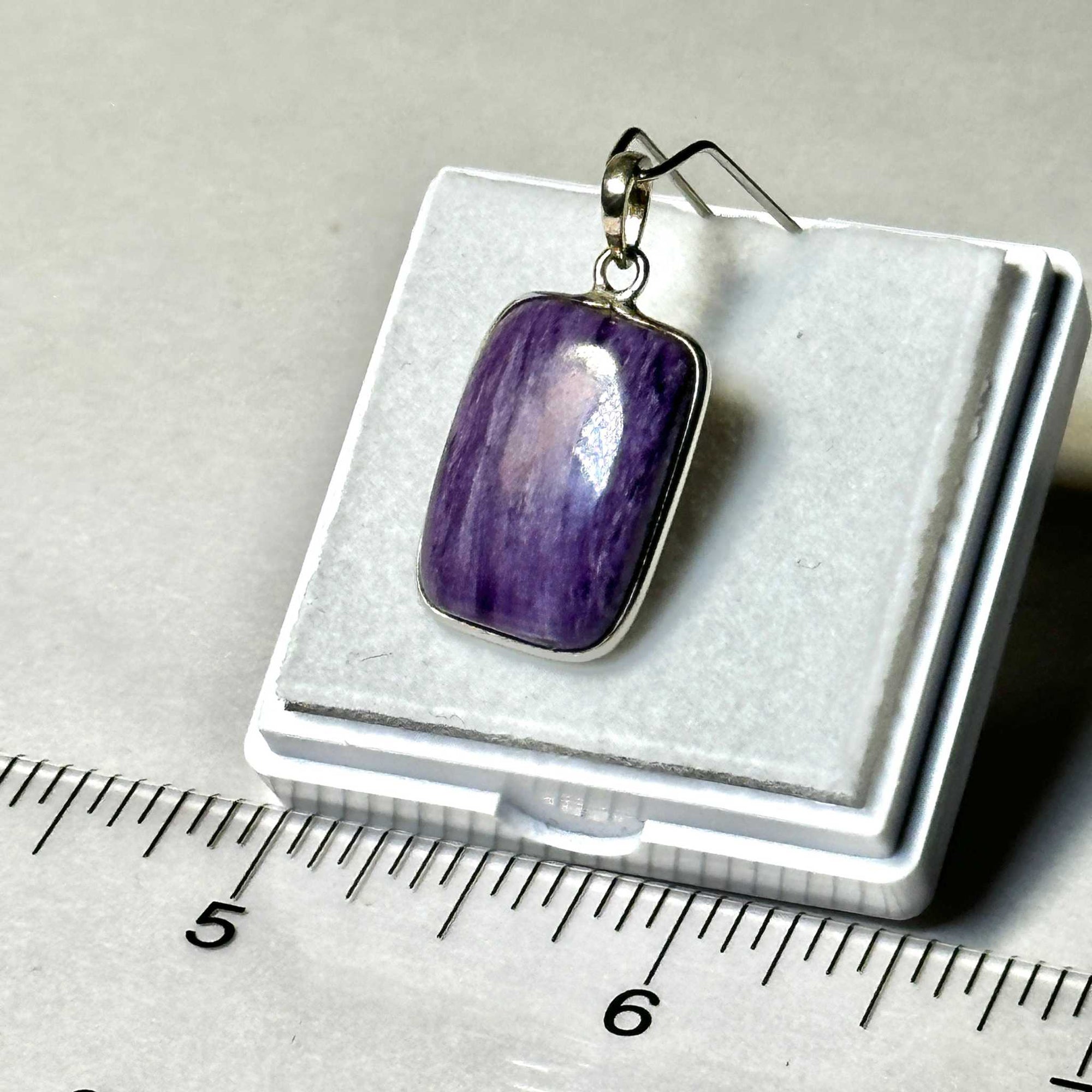 Charoite Pendant 925 Sterling Silver