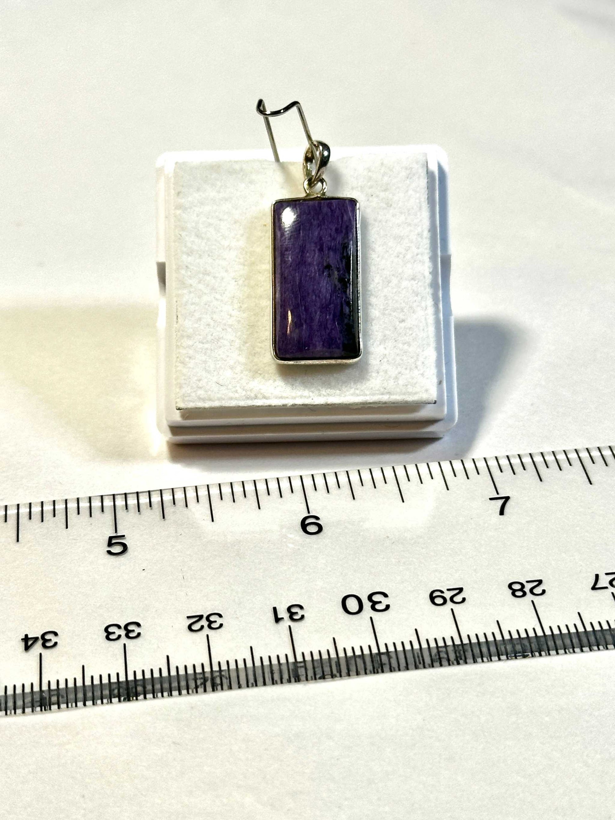 Charoite Pendant 925 Sterling Silver