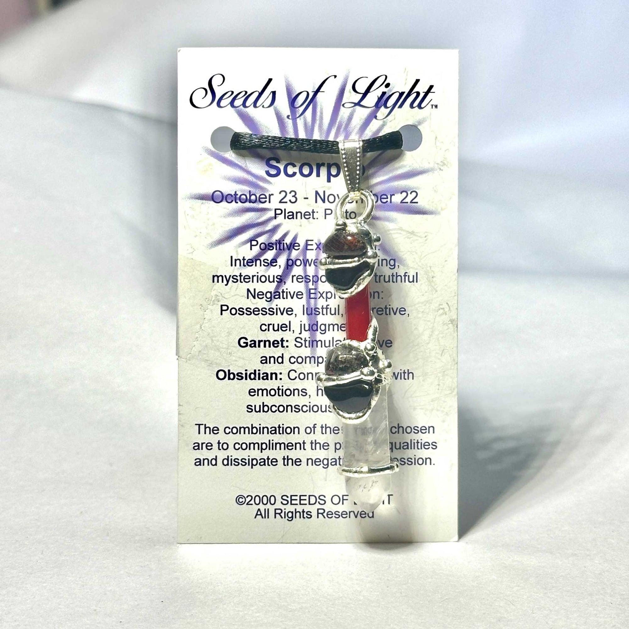 Scorpio Astrology Mini Wand Necklace