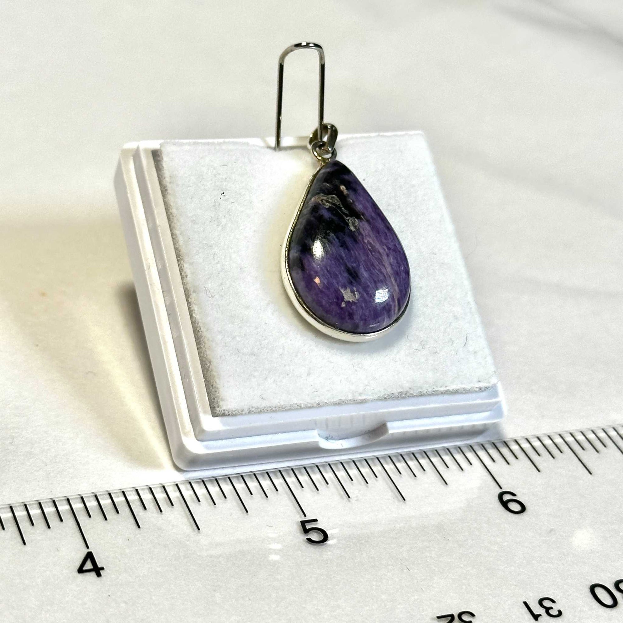 Charoite Pendant 925 Sterling Silver