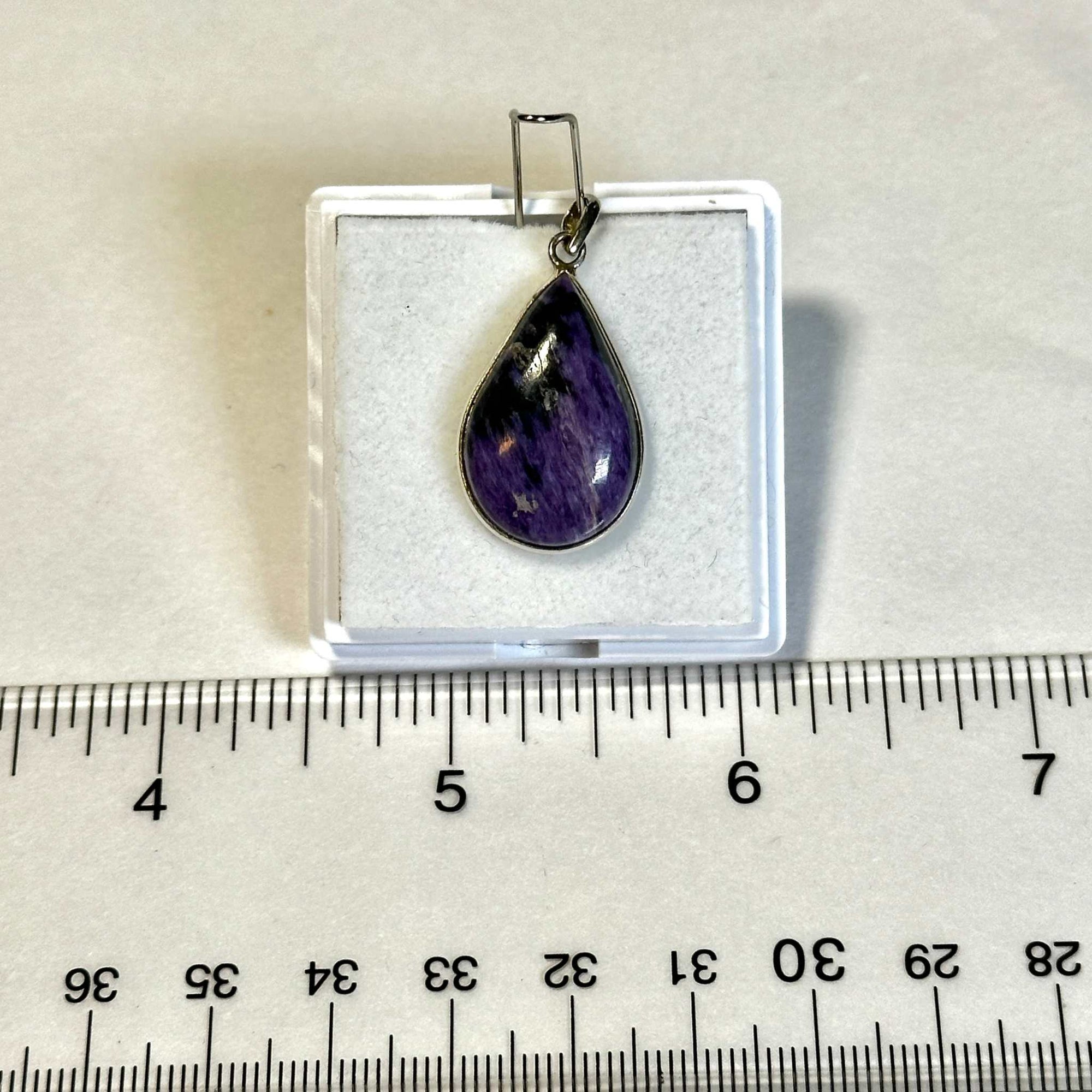 Charoite Pendant 925 Sterling Silver