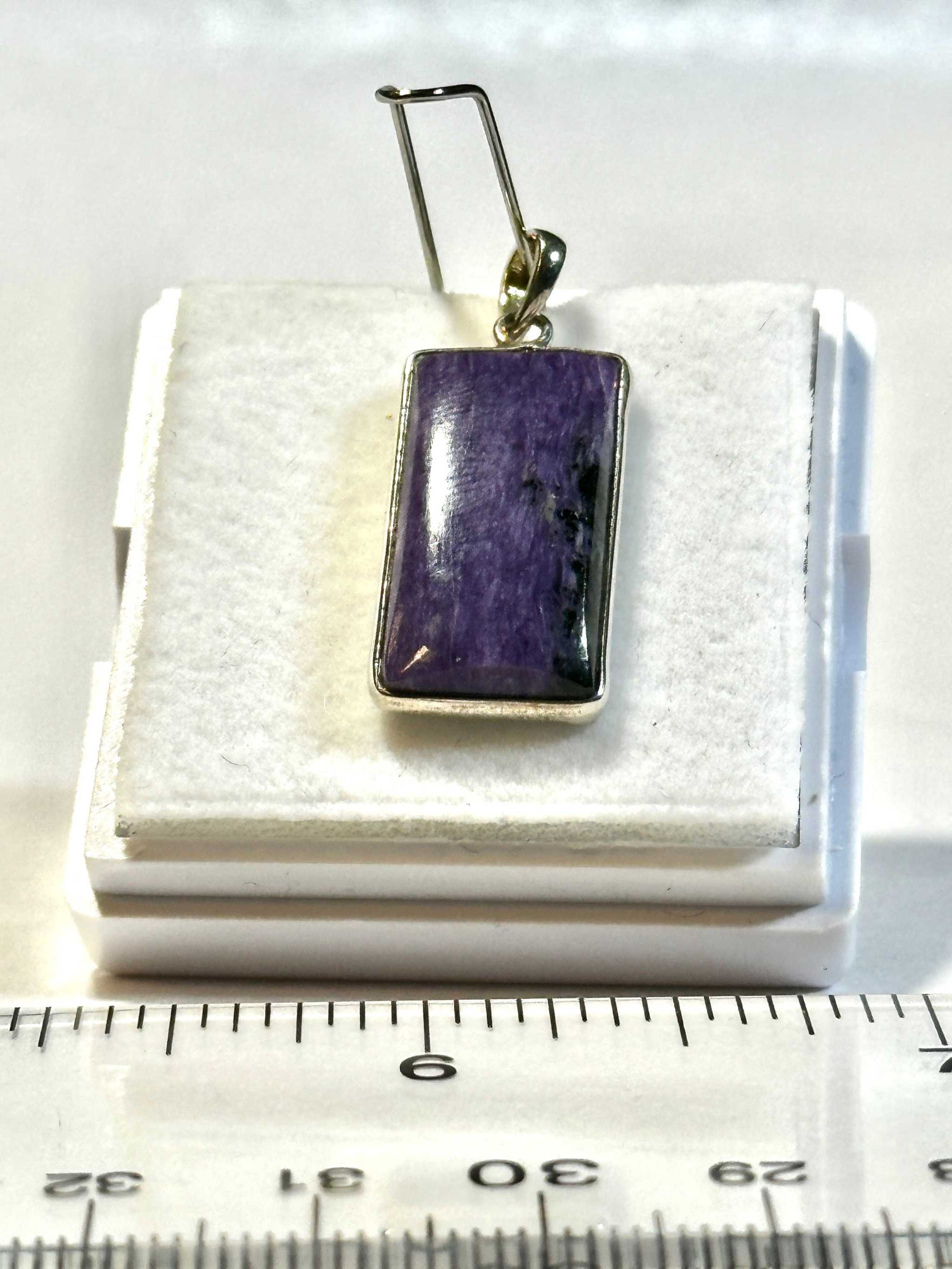 Charoite Pendant 925 Sterling Silver