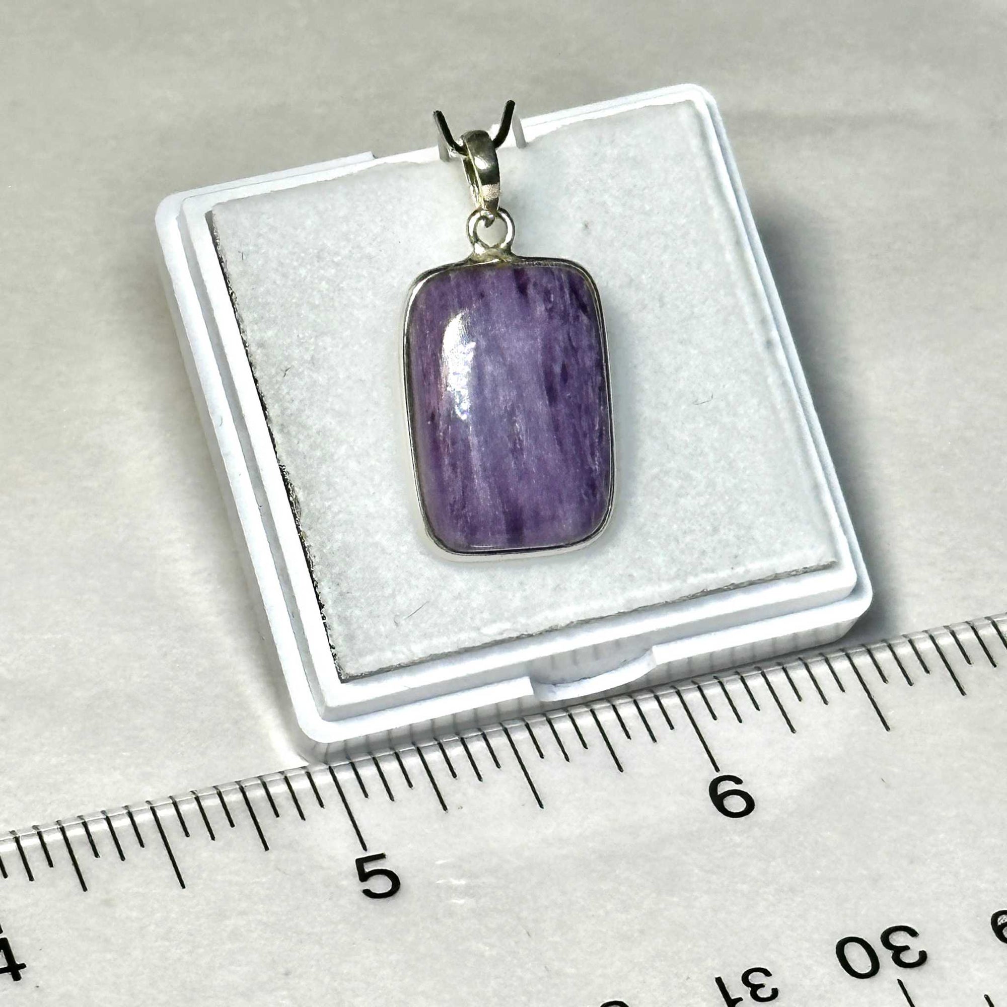 Charoite Pendant 925 Sterling Silver